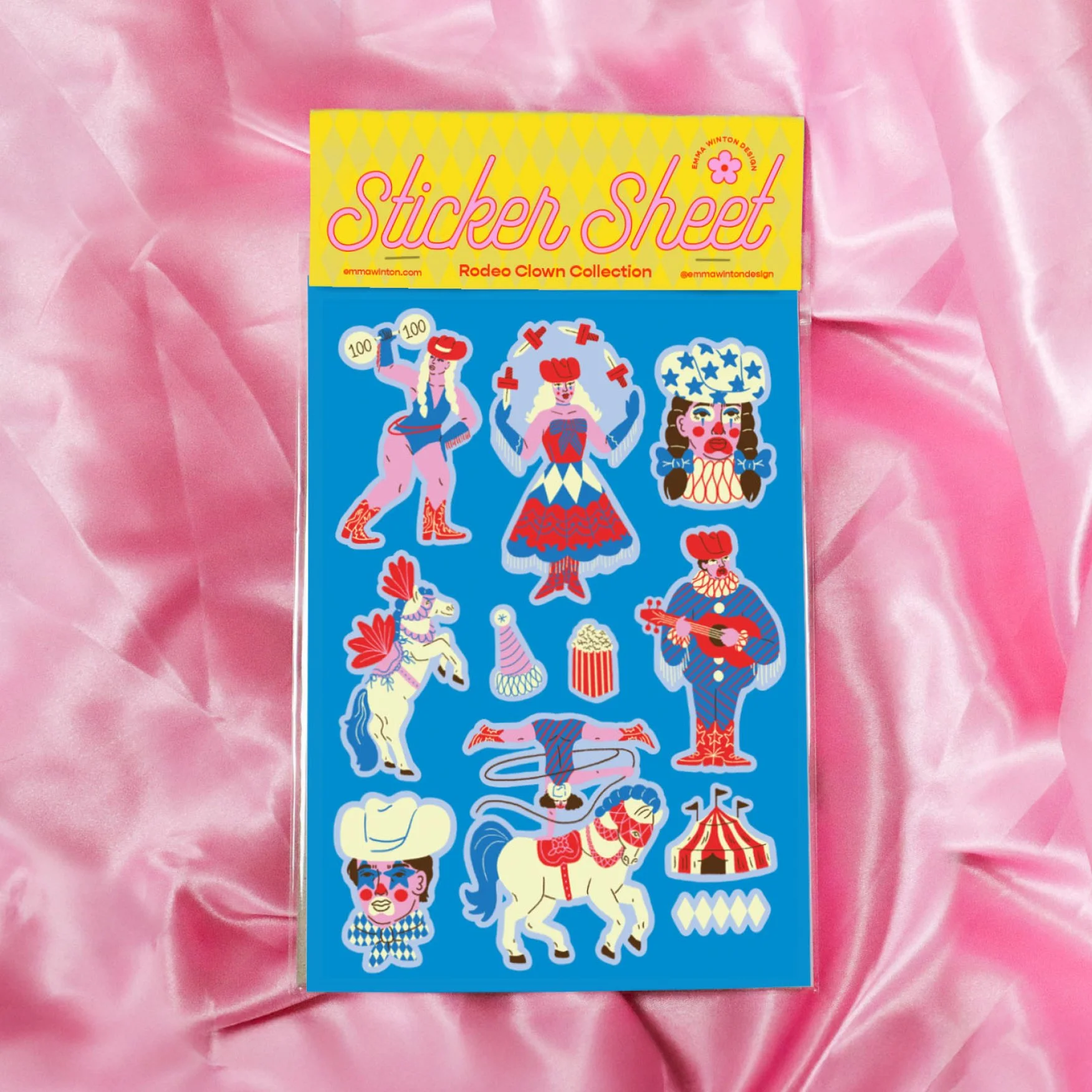 Rodeo Clown Collection Sticker Sheet