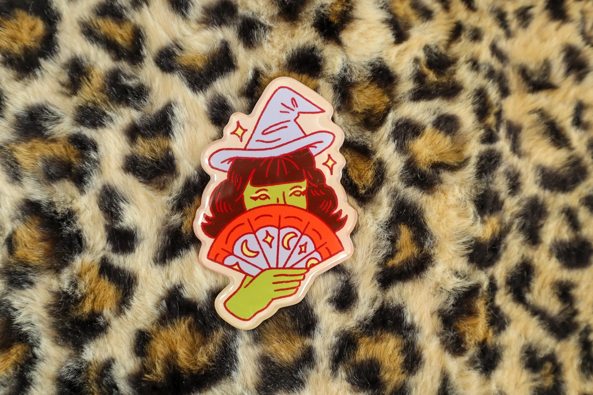 Magical Fan Witch Magnet