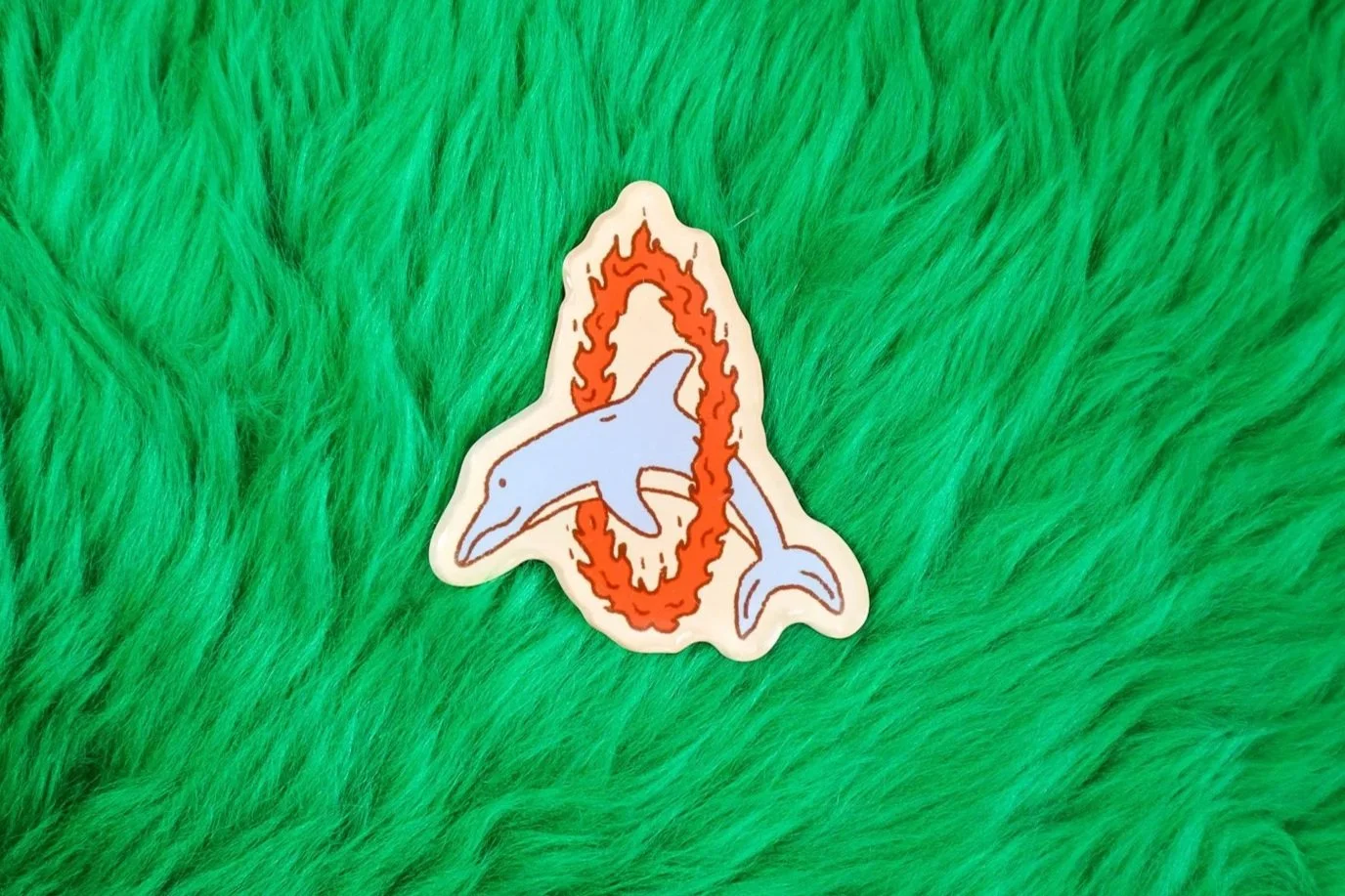 The Dolphin Flame Magnet