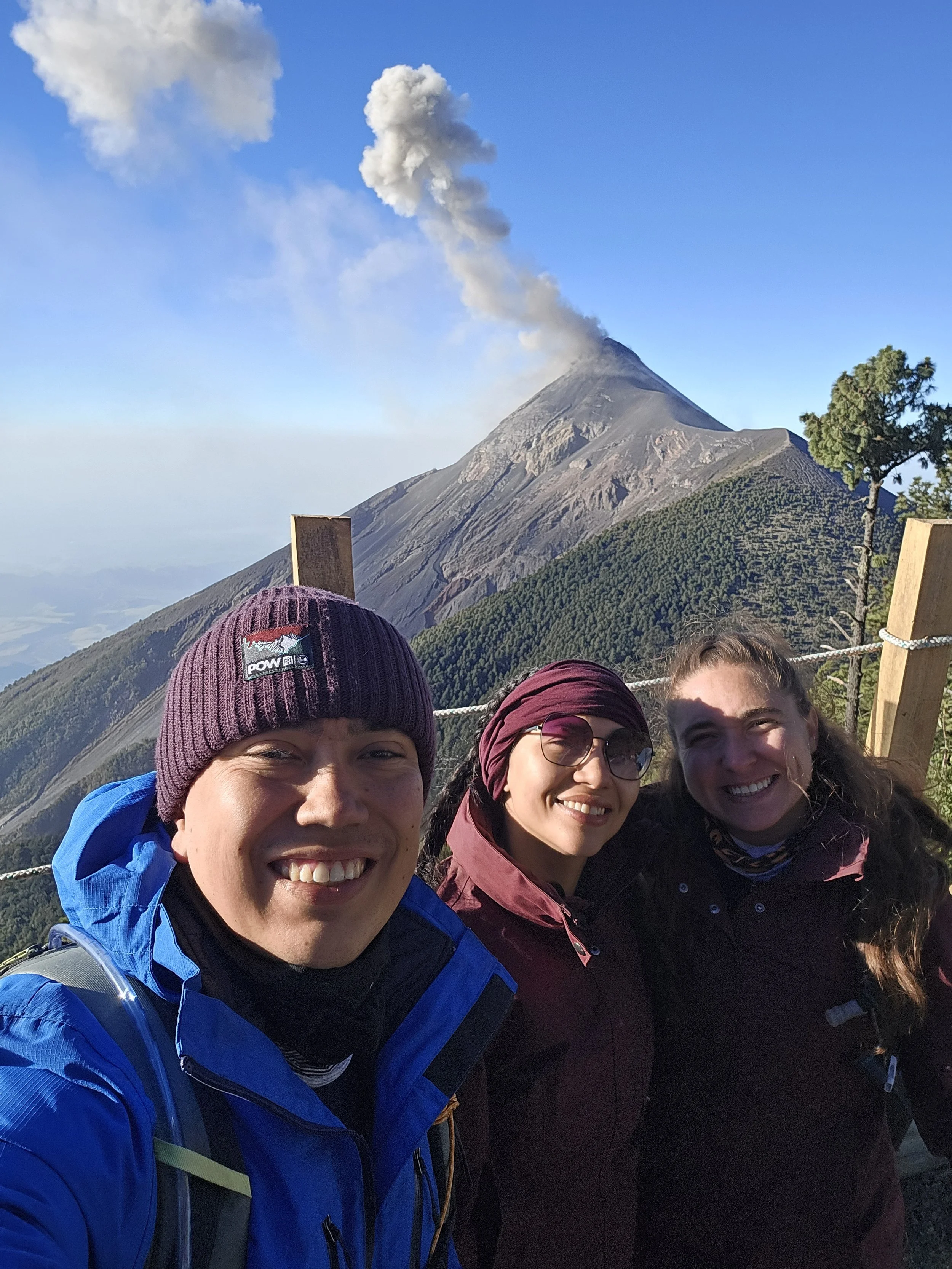 El volcán Acatenango y de Fuego fueron experiencias inolvidables para cada uno de los que hicimos este viaje.