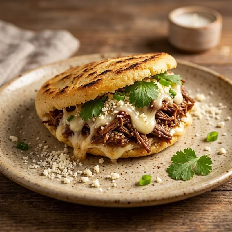 BBQ Pulled Pork Arepa