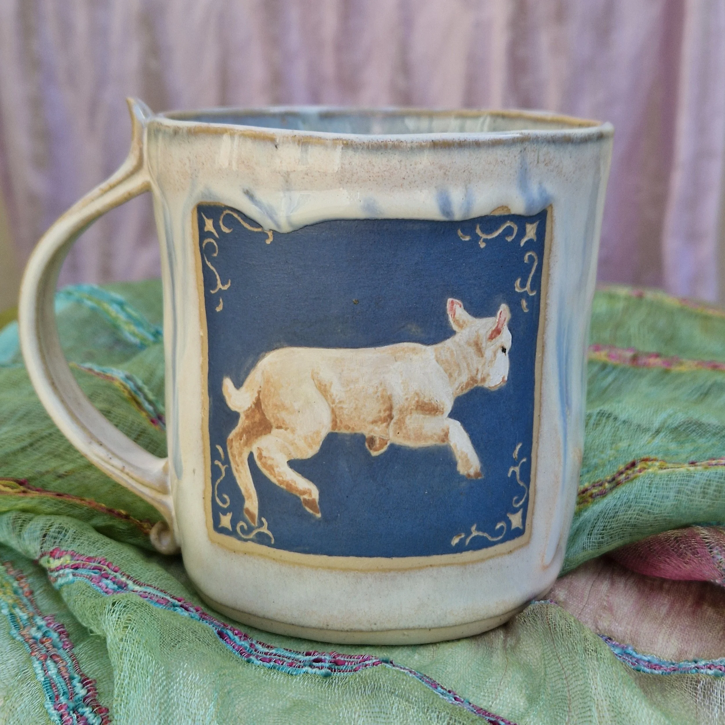 playful lamb mug