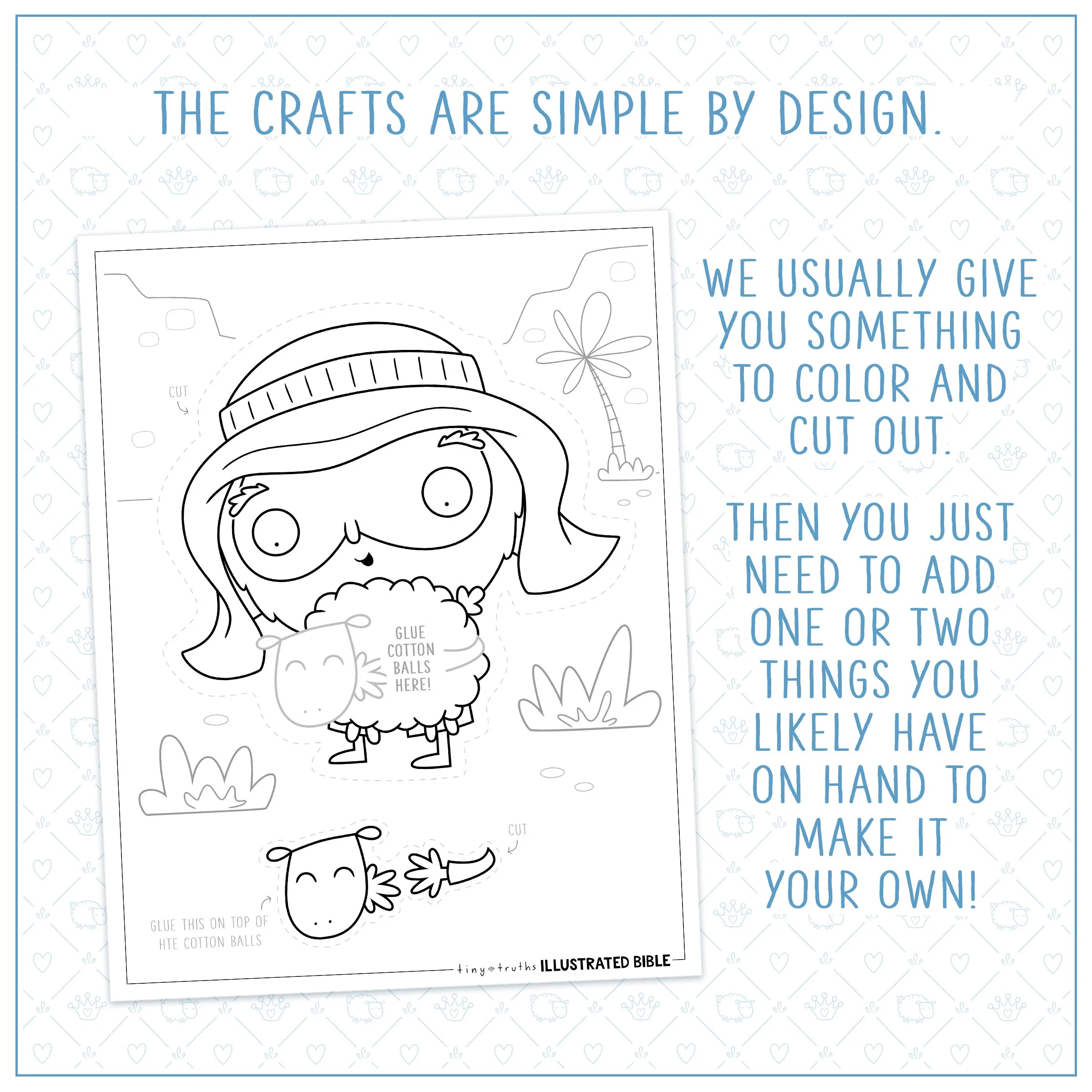 The good shepherd printable craft as an example