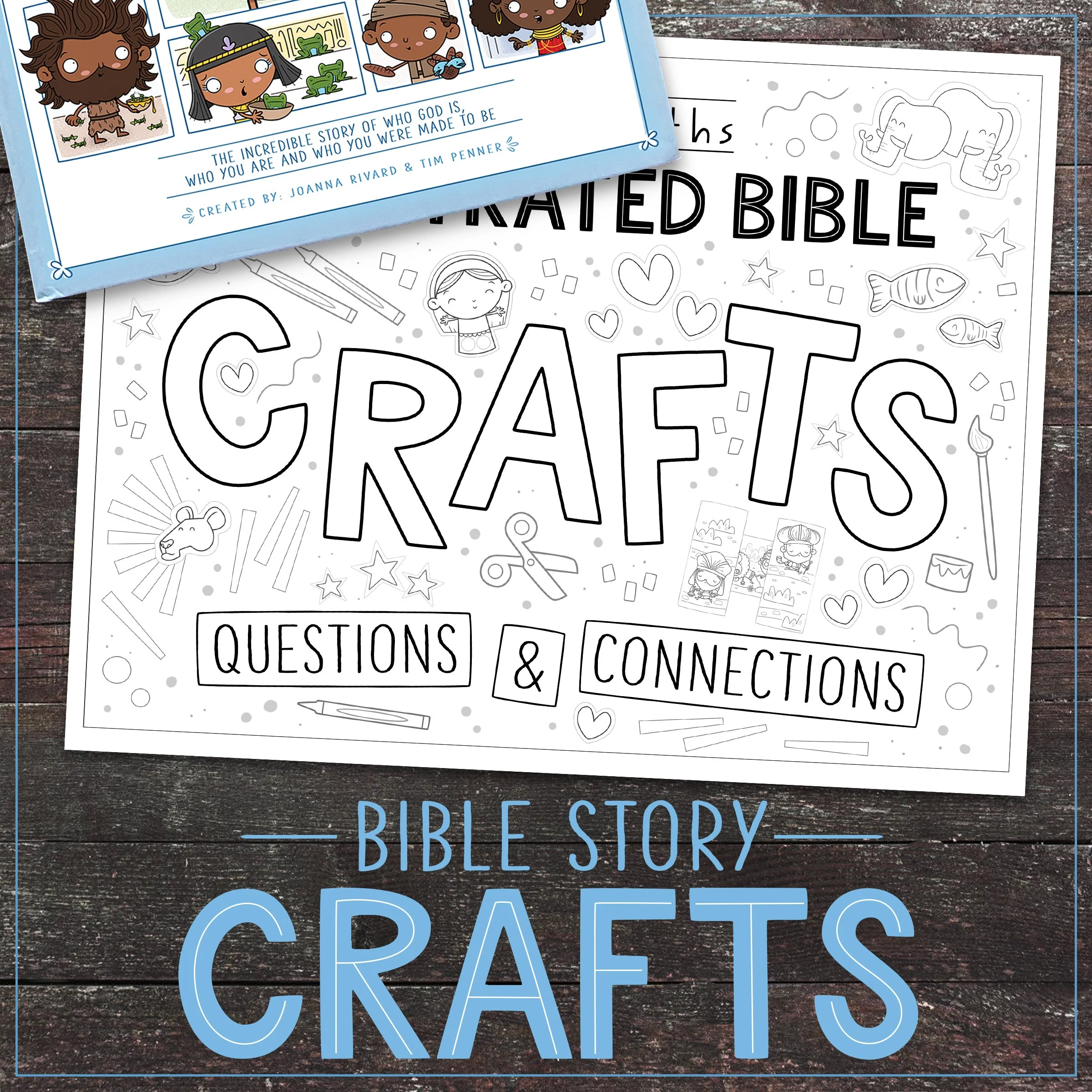 Cover of our printable Bible Story Craft set