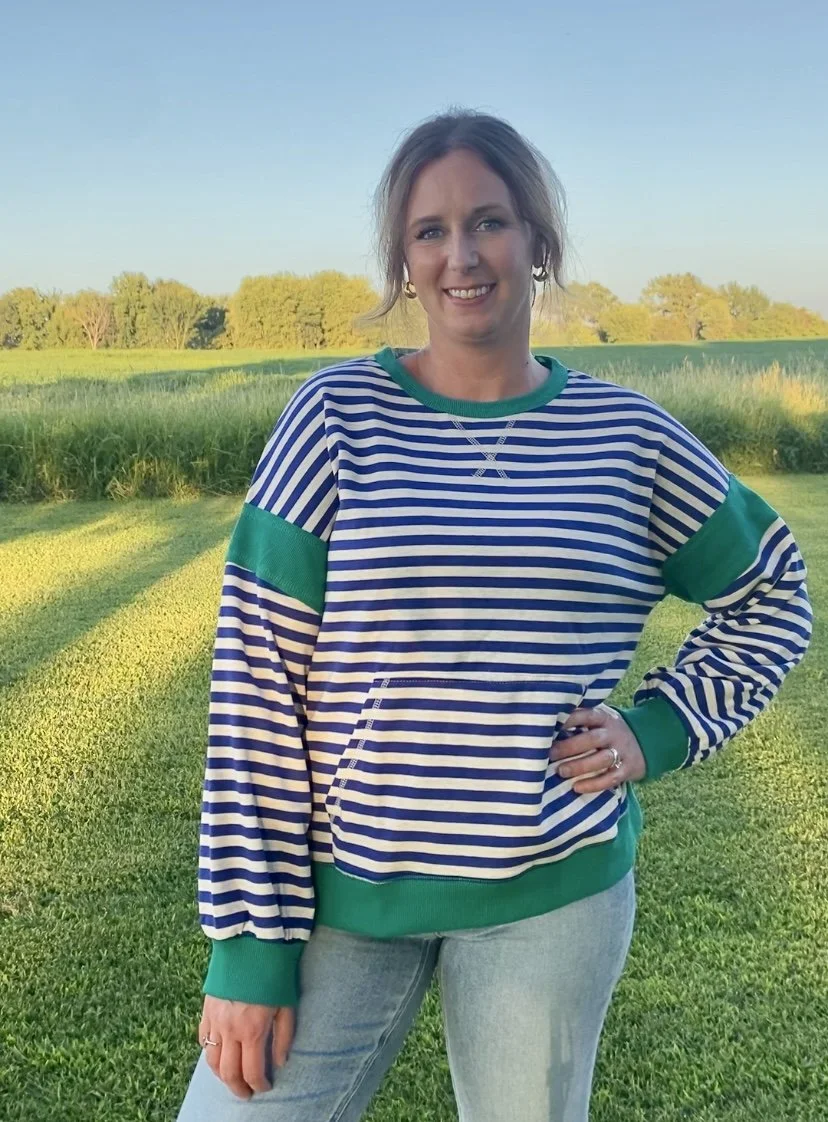 Blue Ridge Stripe Pullover