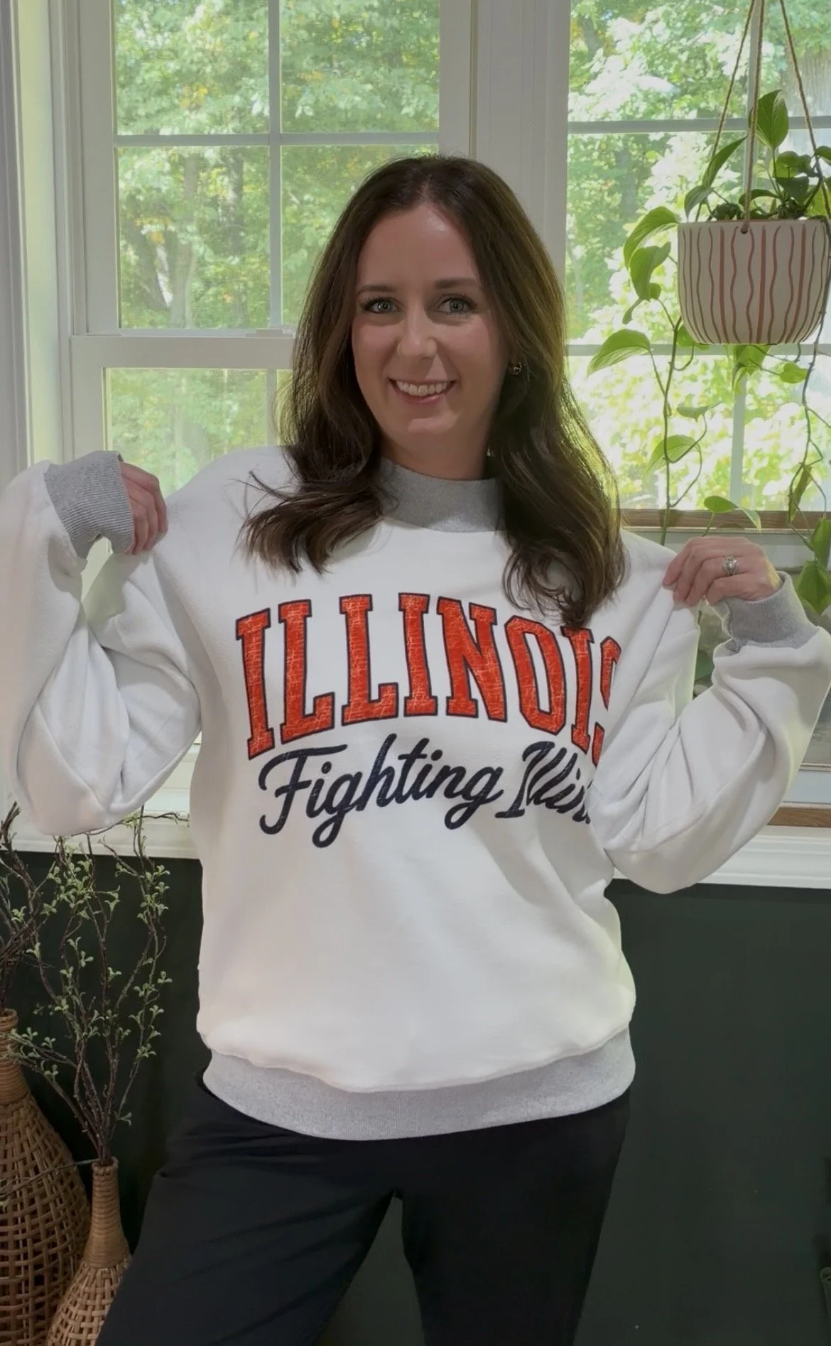 *Reversible* Illinois Mock Neck Sweatshirt