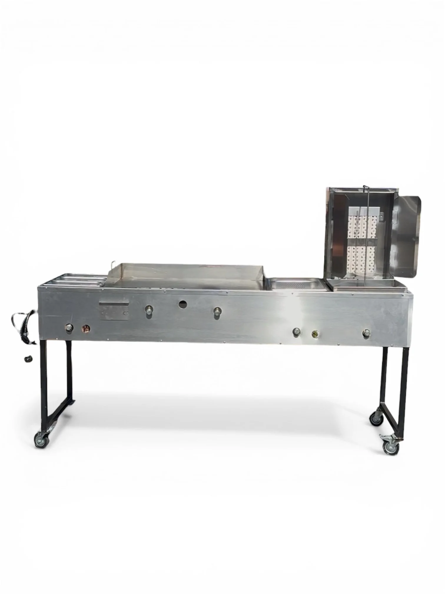 Taco Cart 36x20" Doble Vaporero Pastor