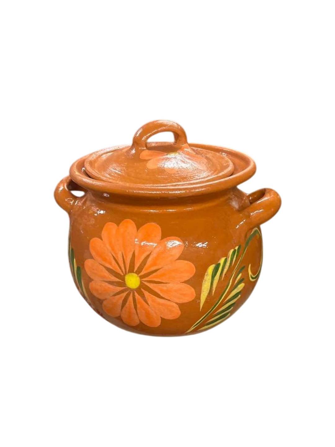 Olla de Barro Florecita