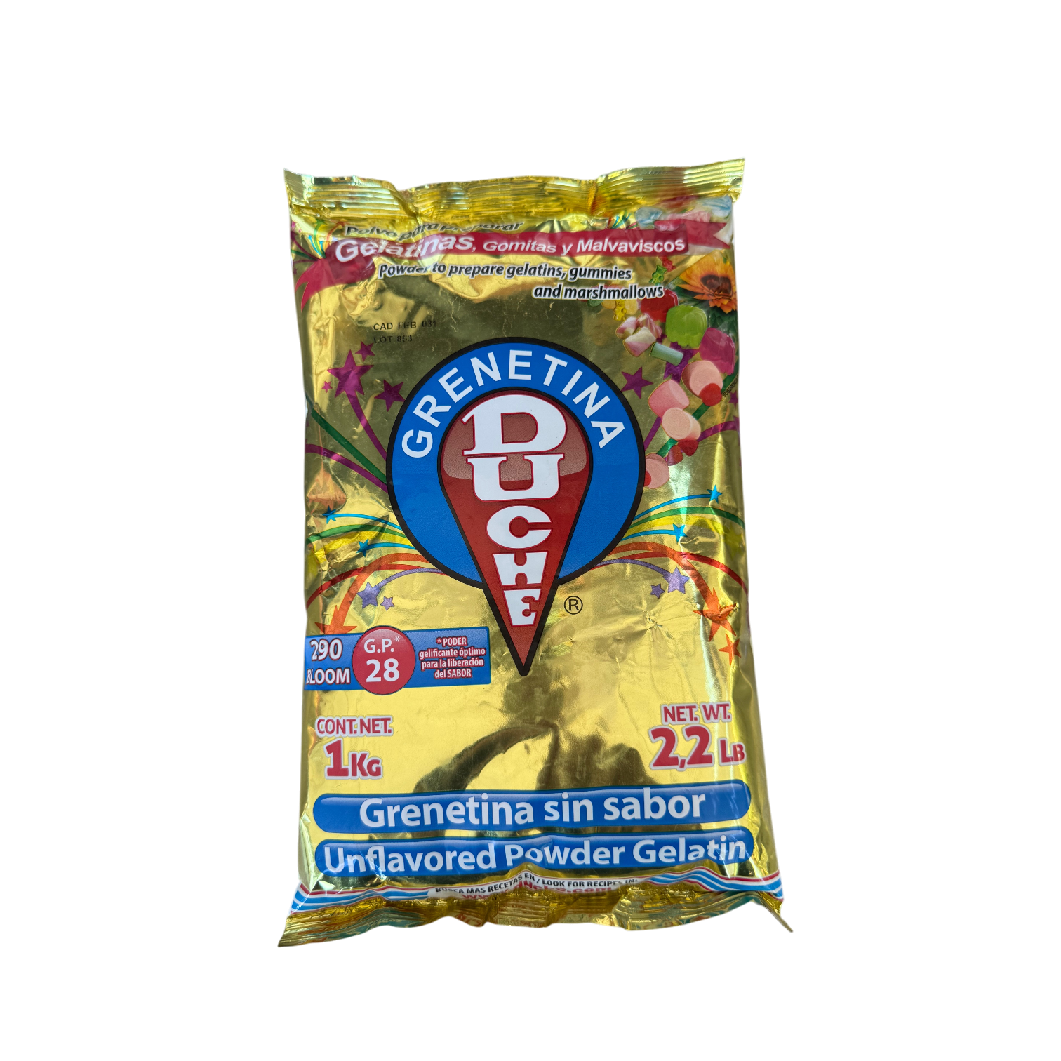 Grenetina Duche "Unflavored Gelatin Powder"