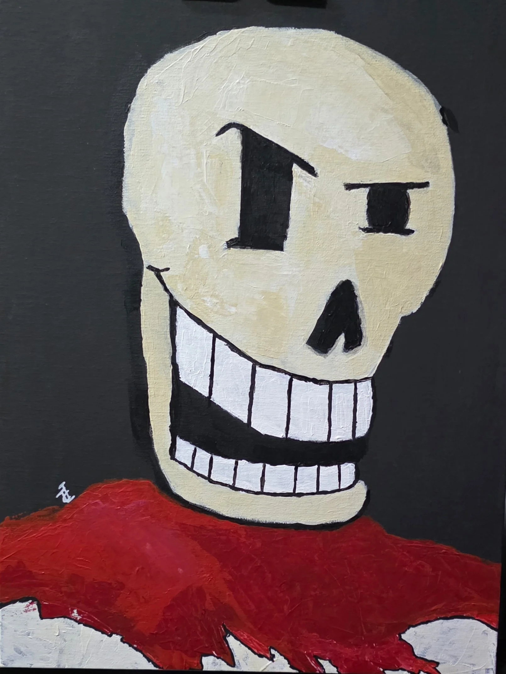 "Not a rock...? OH NO!! By process of elimination!! That means it's a HUMAN!!"
I don't usually do fan art, but The Great Papyrus here was just a blast to make!