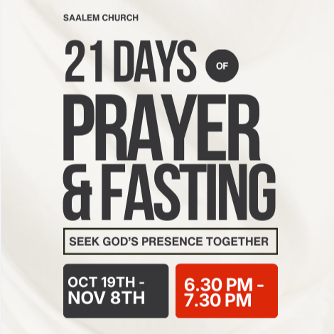 21 Days Of Prayer And Fasting – 2026