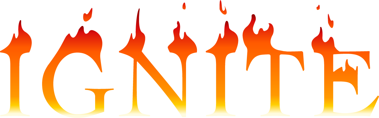 2027 Mardi Gras IGNITE logo. A stylized, colorful heatmap with a gradient ranging from yellow to dark red, representing varying intensities.