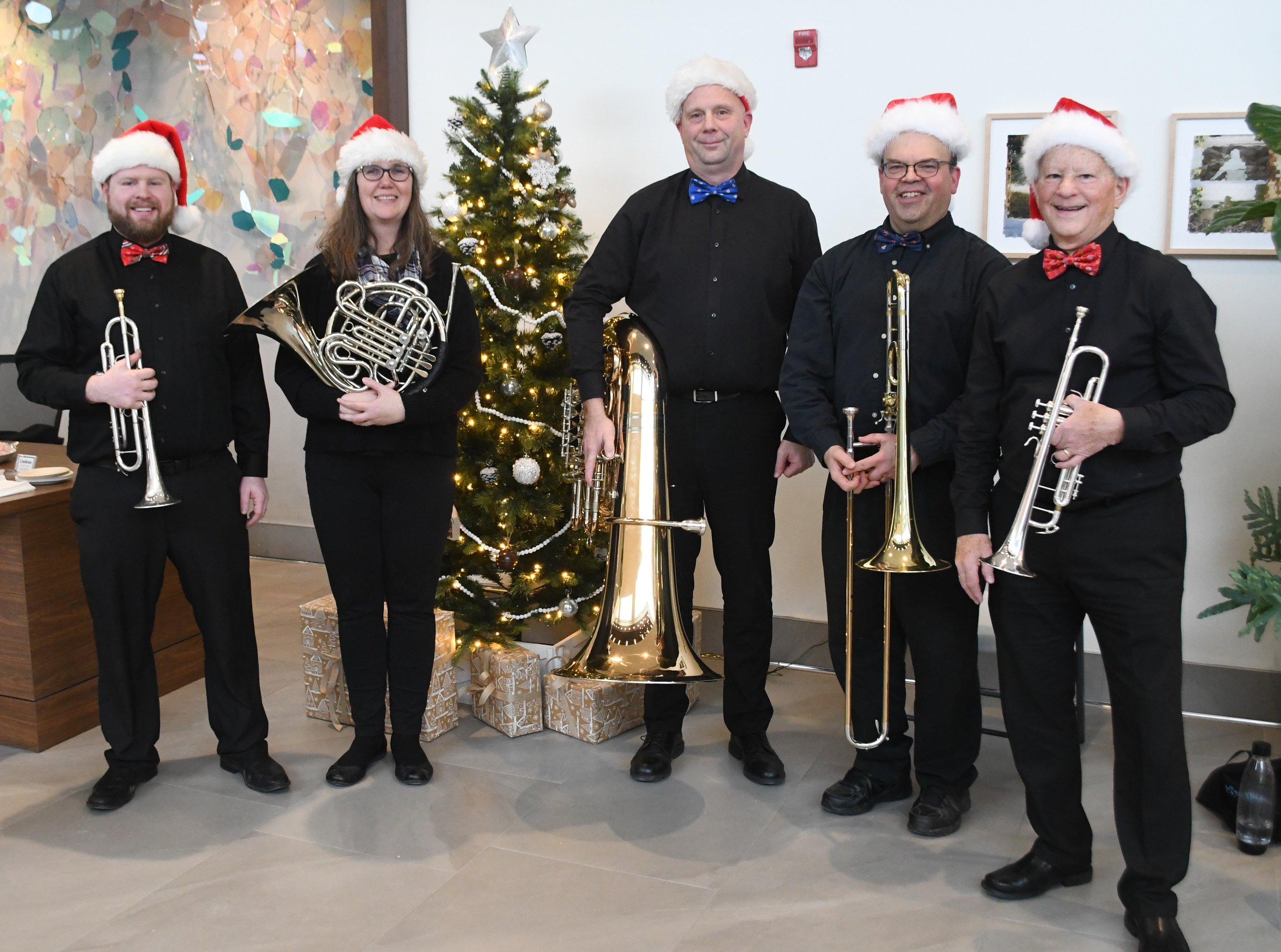 Harbor Brass Quintet Holiday Performance at Portland International Jetport