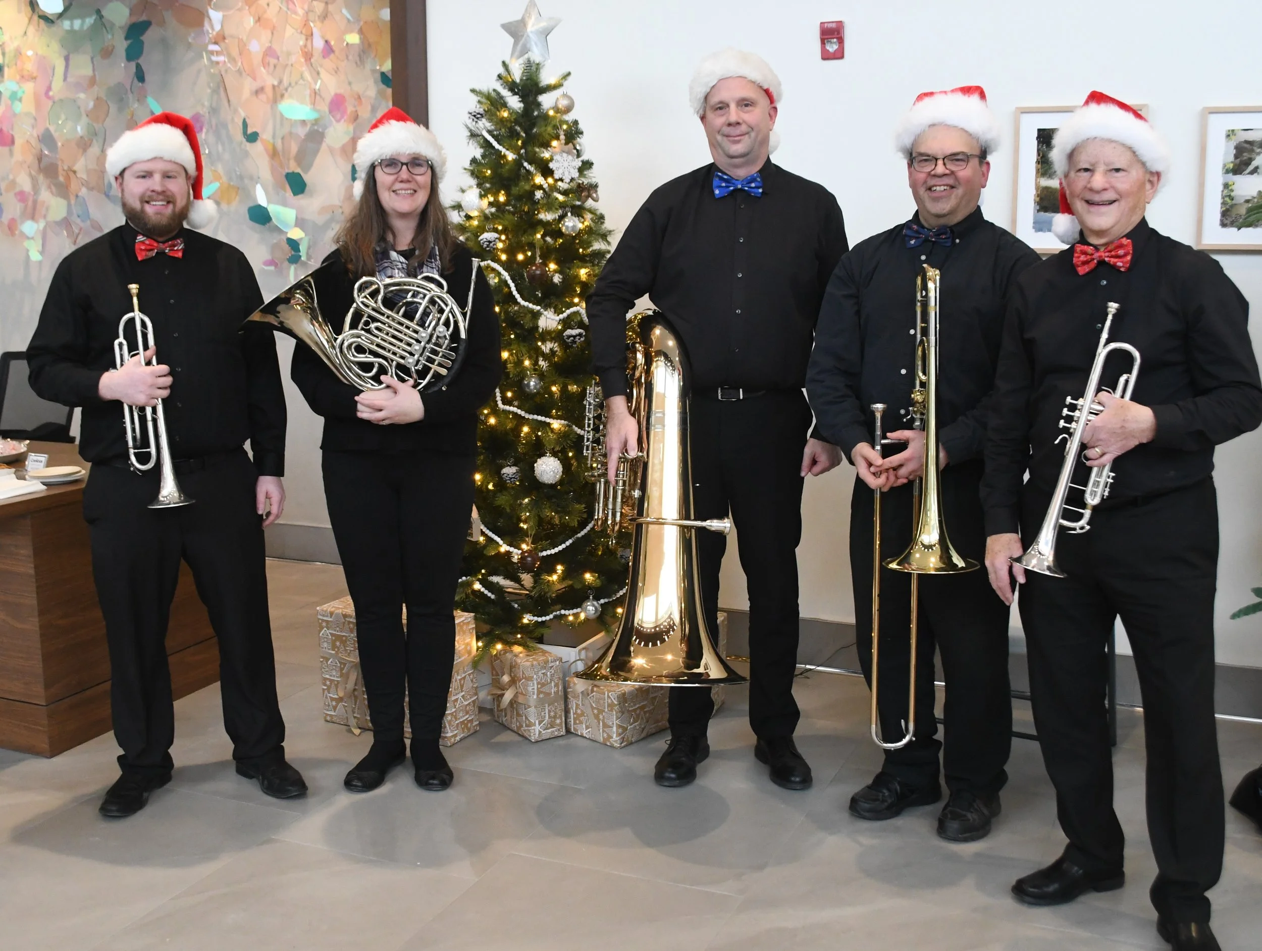 Harbor Brass Quintet Holiday Performance at Portland International Jetport