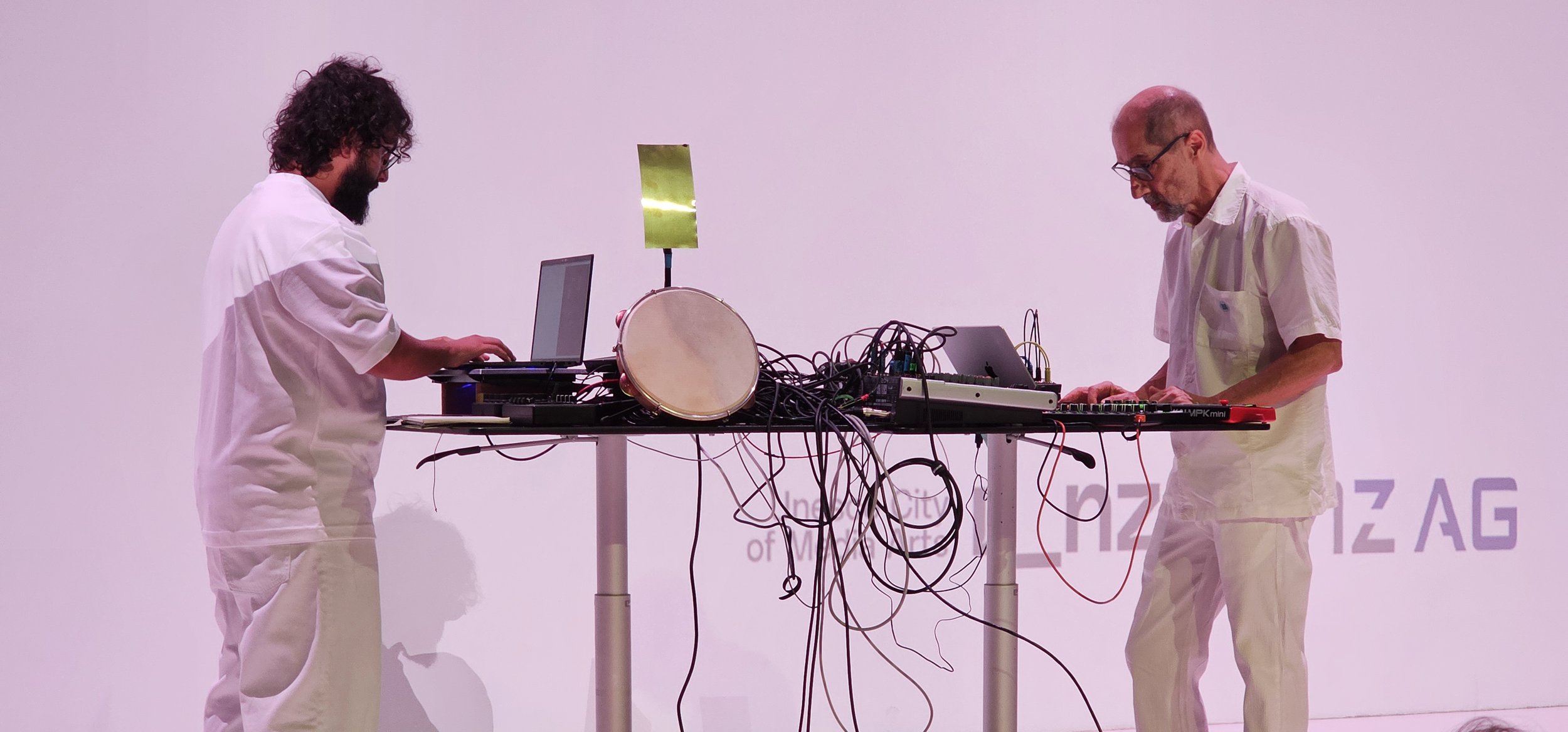 < escrita | excrita > performing Quantum Computer Music at Ars Electronica 2025, Deep Space 8K.