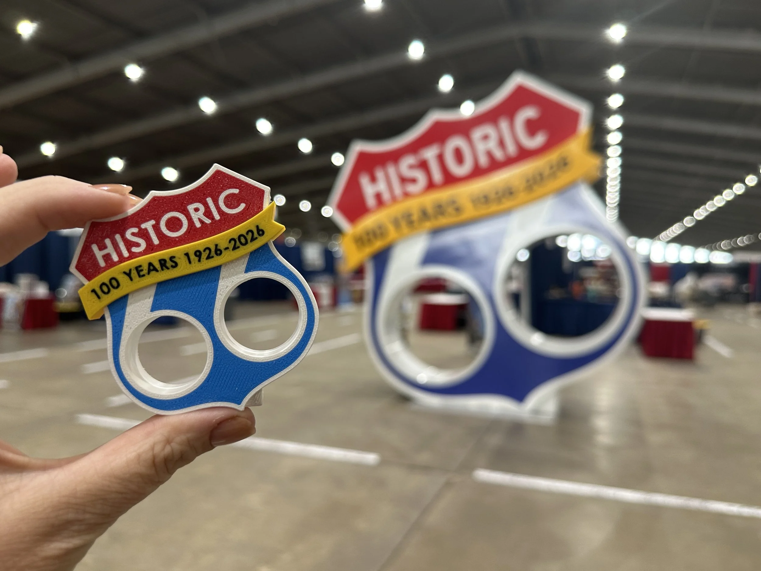 100 Years of Route 66 Sign