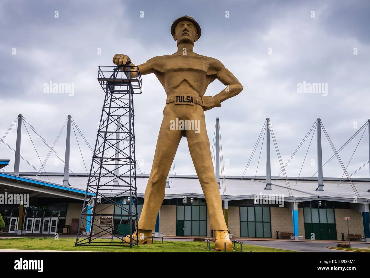 tulsa-ok-usa-may-1-2018-located-in-front-of-the-tulsa-expo-center-the-golden-driller-is-a-76-foot-tall-statue-depicting-an-oil-worker-that-is-th-2S983M4.jpg