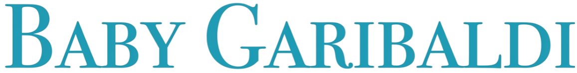 Text reading "Baby Garibaldi" in blue font.