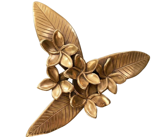 Bronze flower embellishment crafted by Judy Salinsky
