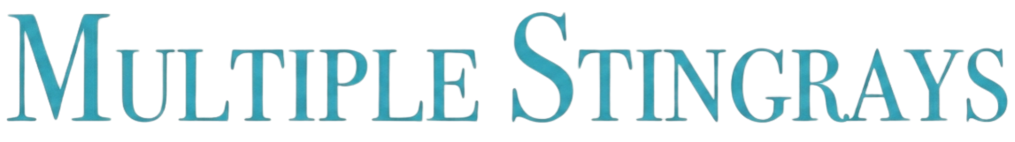 3D text displaying "MULTIPLE SINGRAYS" in blue and red colors.