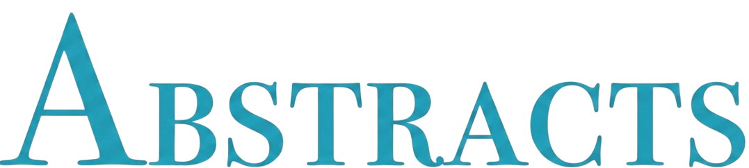 3D text spelling 'ABSTRACTS' with a large stylized letter 'A' on the left.