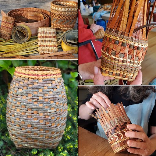 Exploring Twining and Twill Weaves with Barks and Local Natural Materials With Joan Carrigan