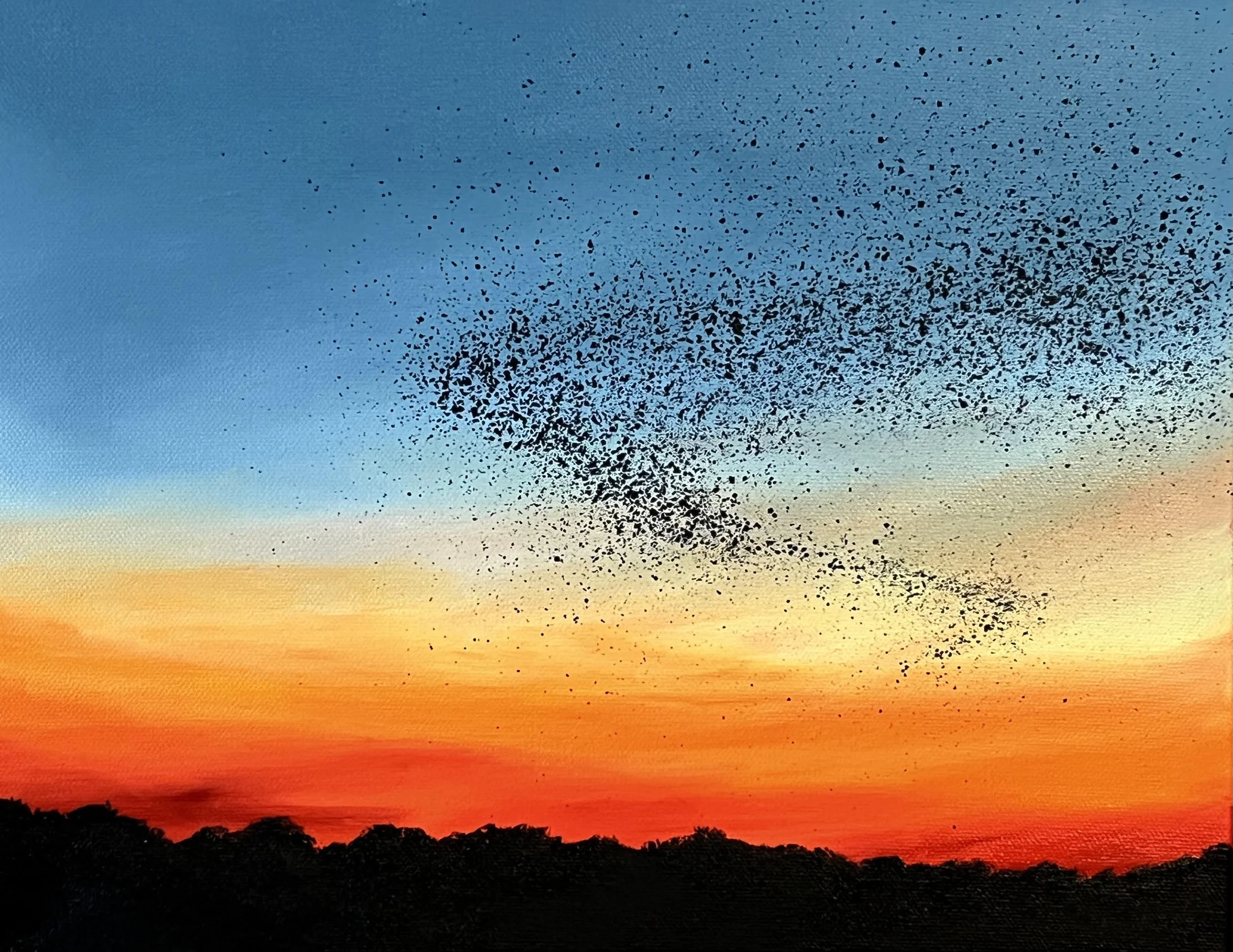 A Darkening in the Air (2024)
Oil on canvas, 11x14 inch