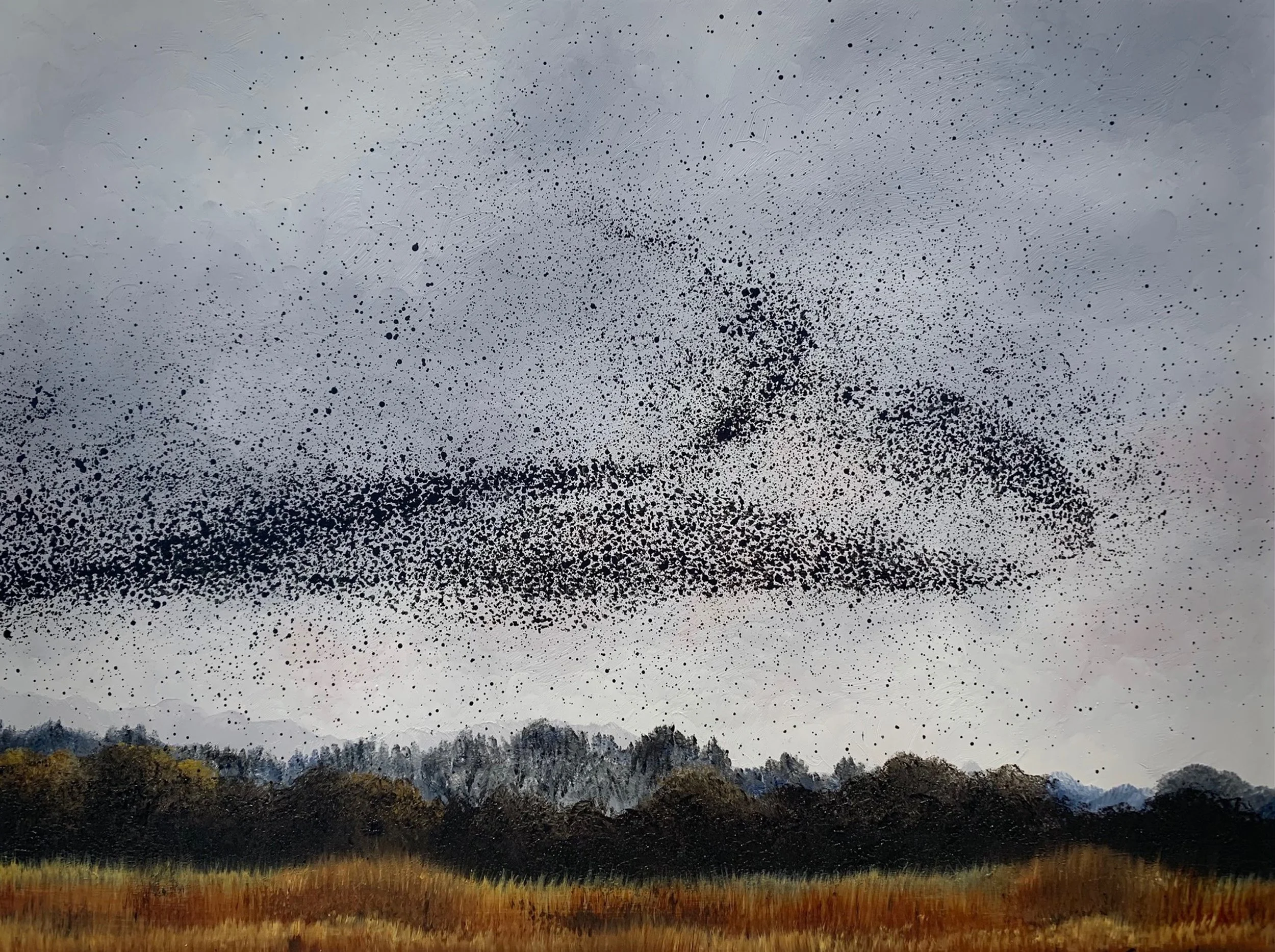 Harvest Flock (2021)
Oil on panel, 11x14 inch