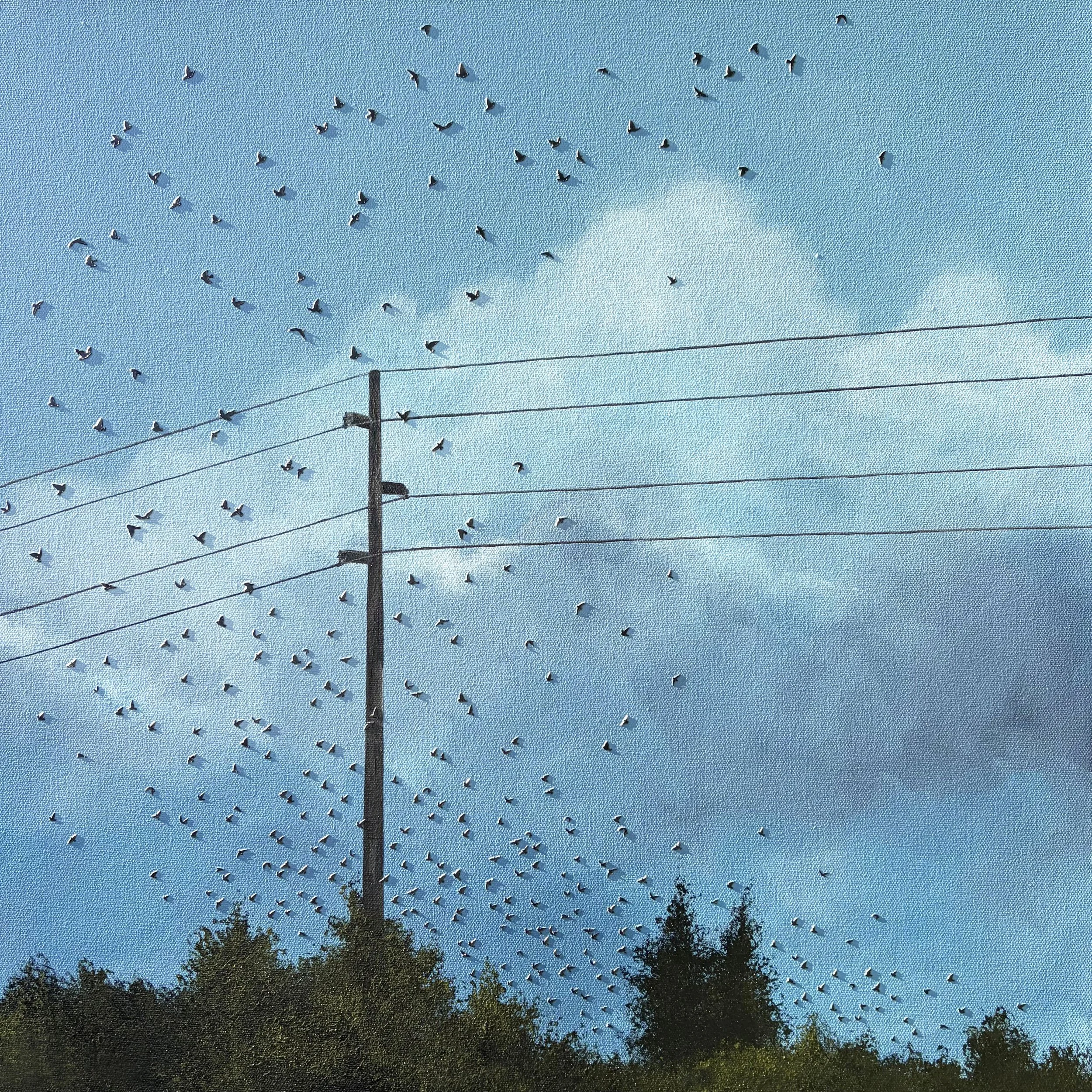 More to Come (2026)
Acrylic and paper on canvas, 24x24 inch