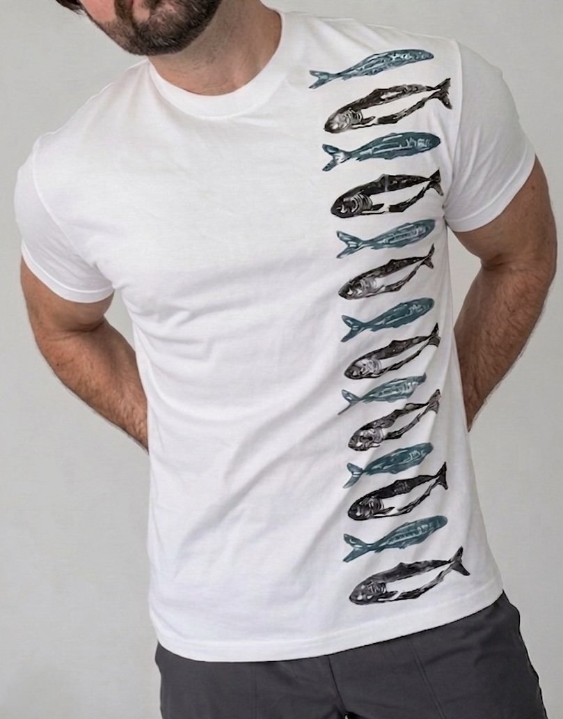 Fish Column Tee Shirt