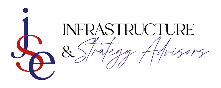 Logo with intertwined initials 'j', 's', and 'c' in blue and red, alongside handwritten-style text 'Strategy Advisors' in purple.