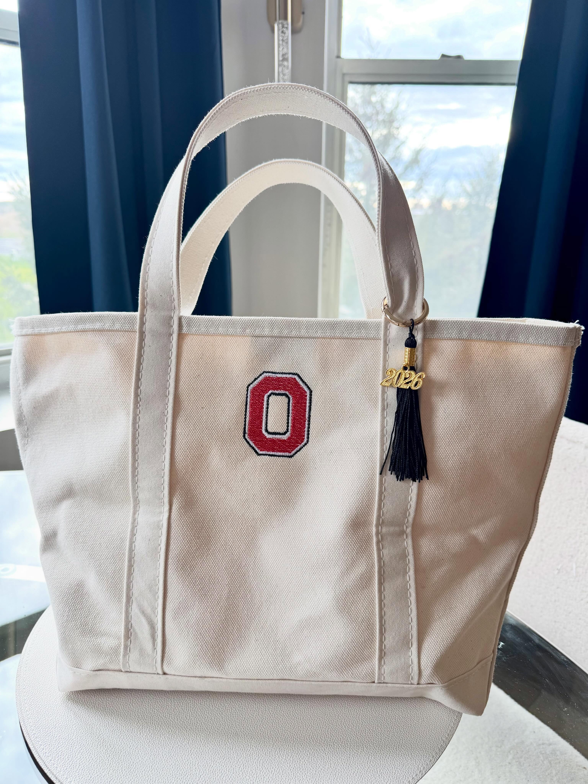 Varsity Monogram Boat Tote