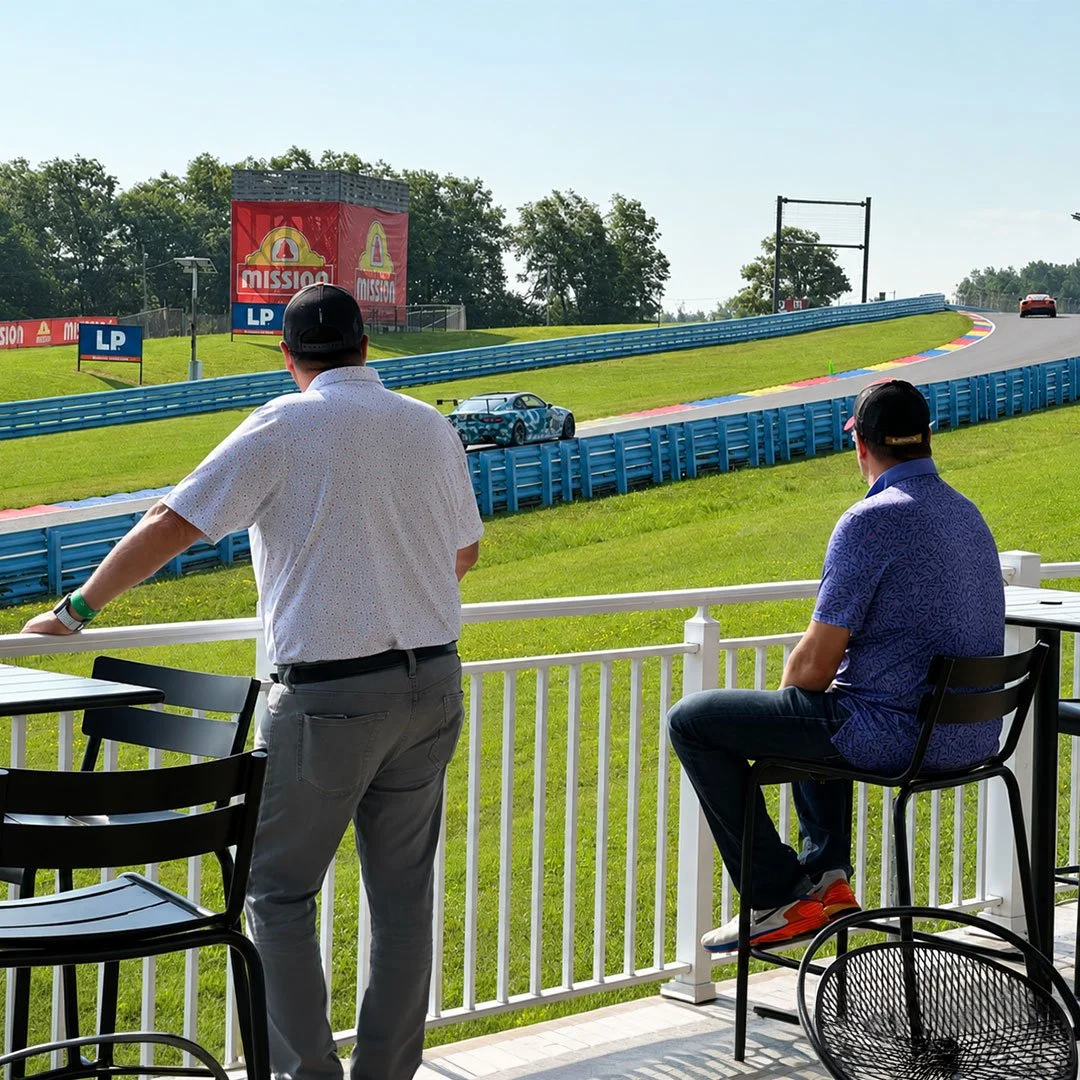 Men Watching Race At Watkins Glen