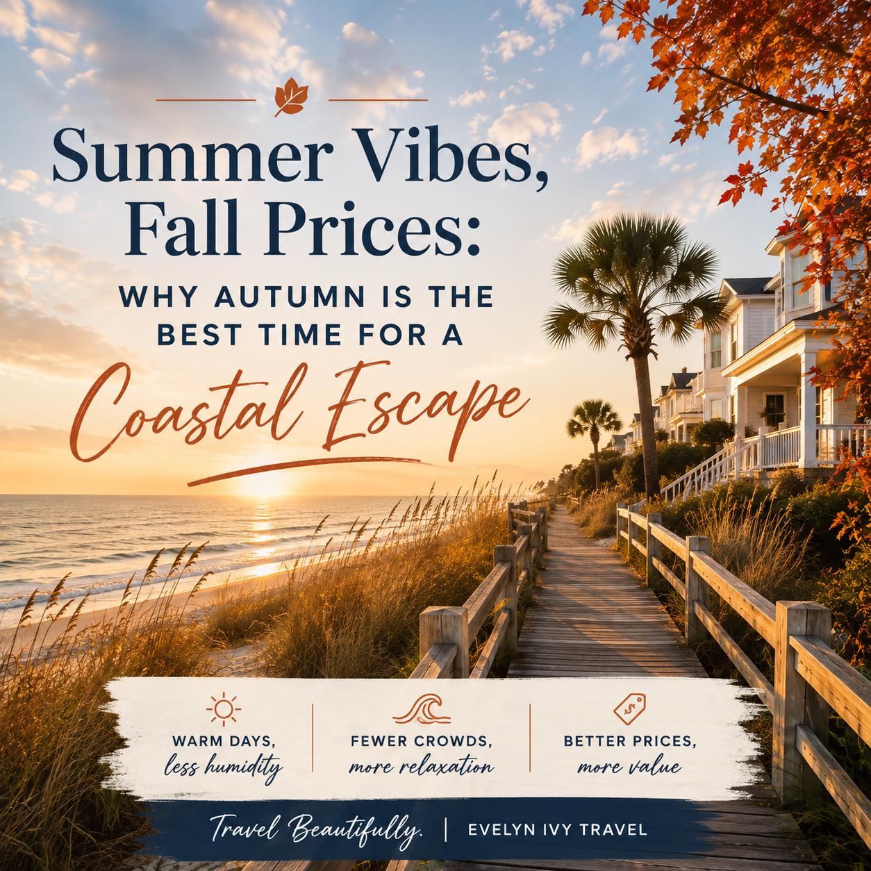 Summer Vibes, Fall Prices: Why Autumn Is the Best Time for a Coastal Escape