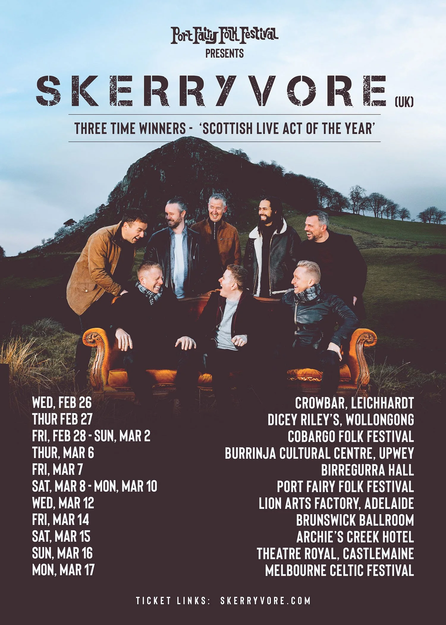 RoadTales Skerryvore 2024 Australian Tour