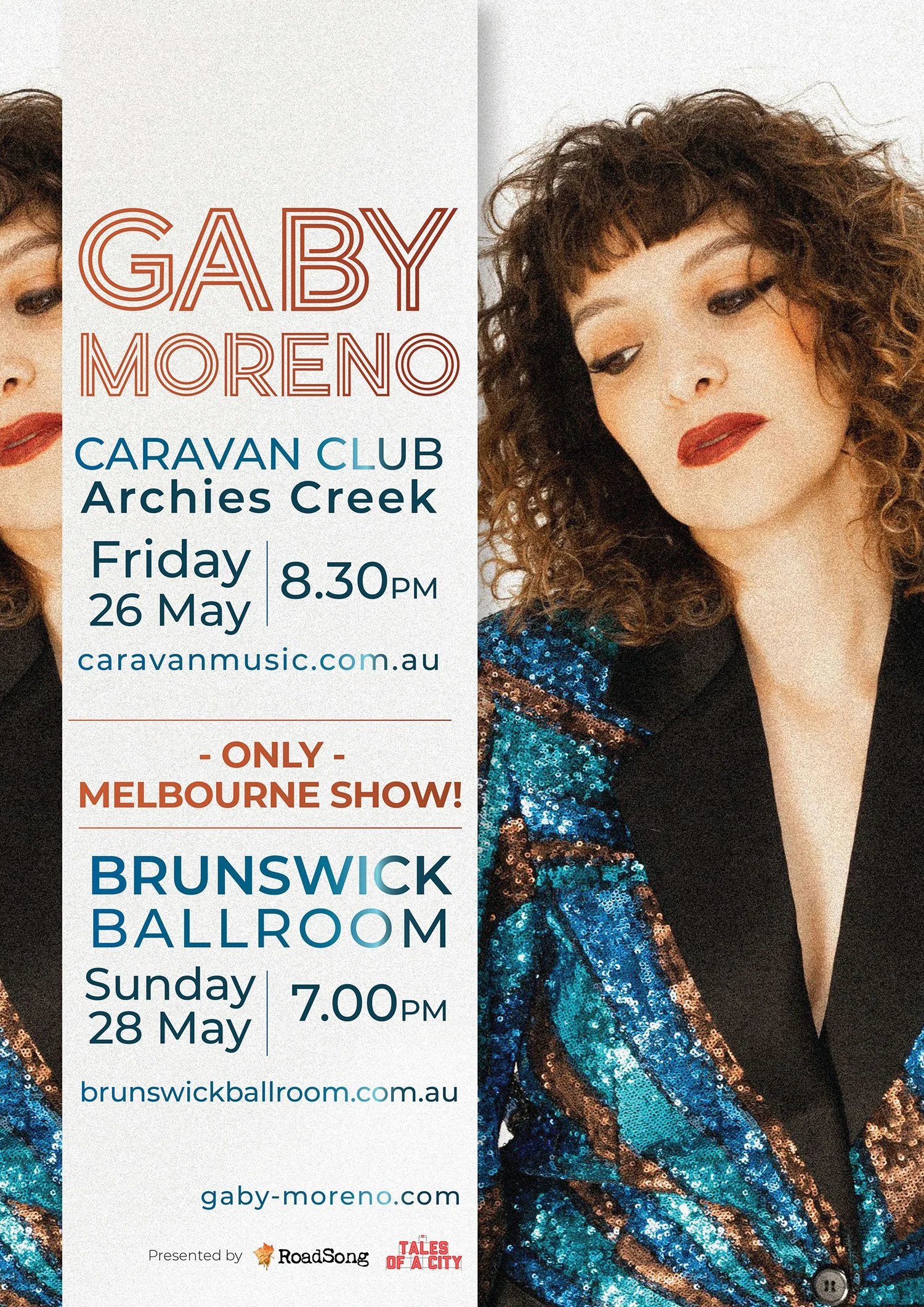 RoadTales Gaby Moreno 2024 Australian Tour