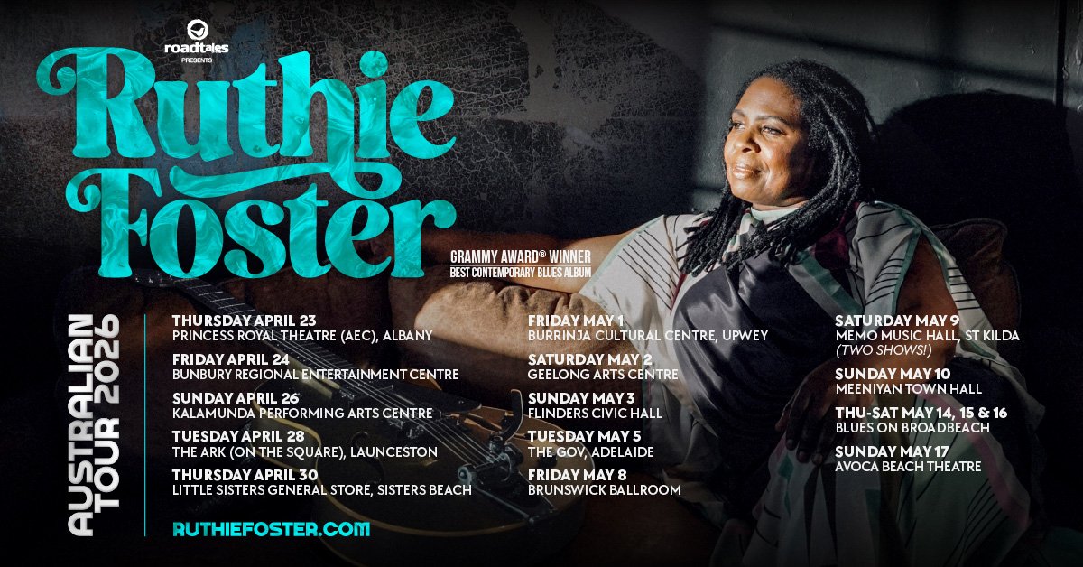 RoadTales Ruthie Foster 2026 Australian Tour