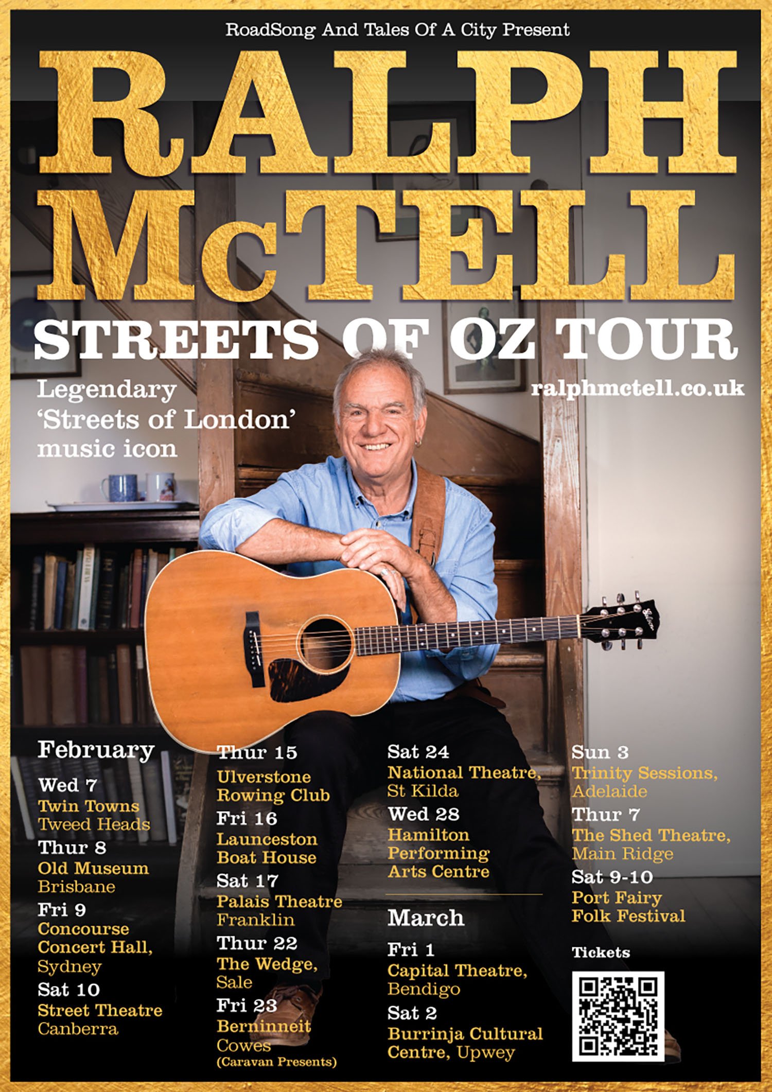 RoadTales Ralph McTell 2023 Australian Tour