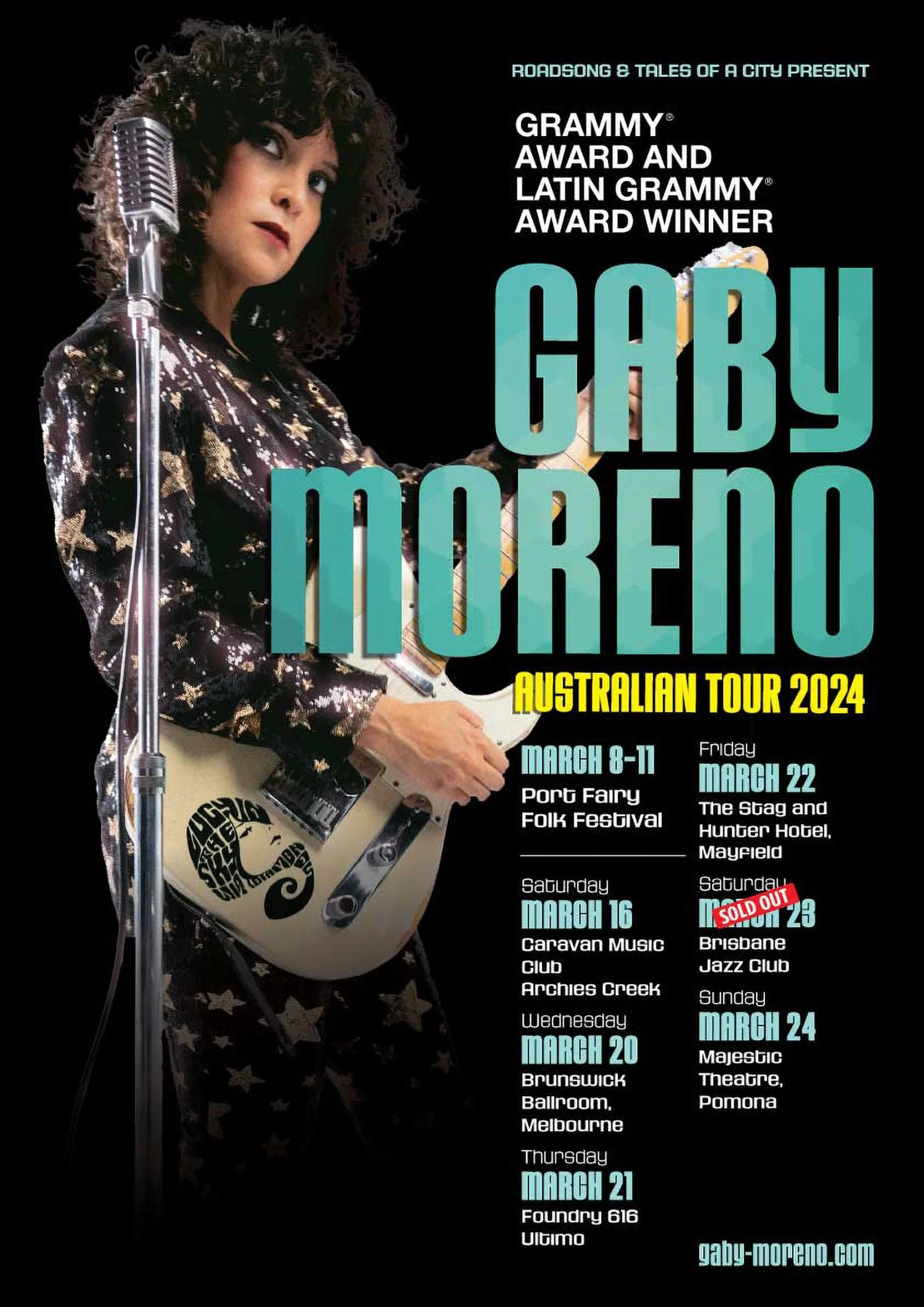 RoadTales Gaby Moreno 2024 Australian Tour