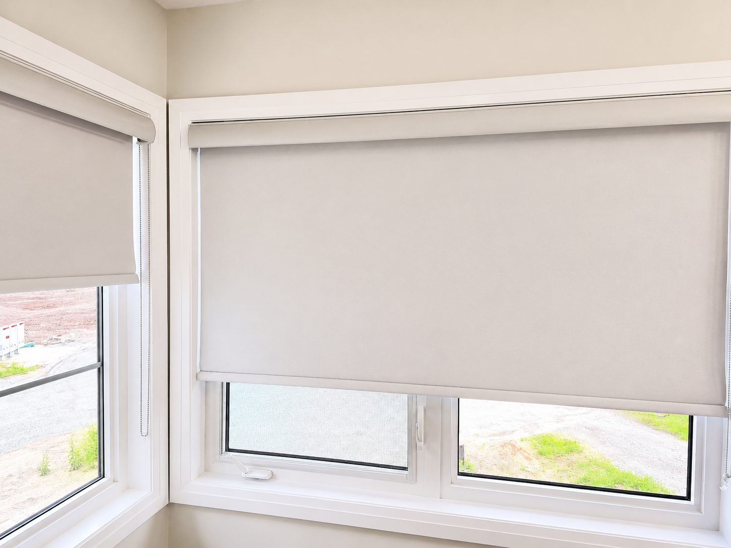 Black Out Blinds in Condo Bedroom in Welland by SKJ Home Solutions