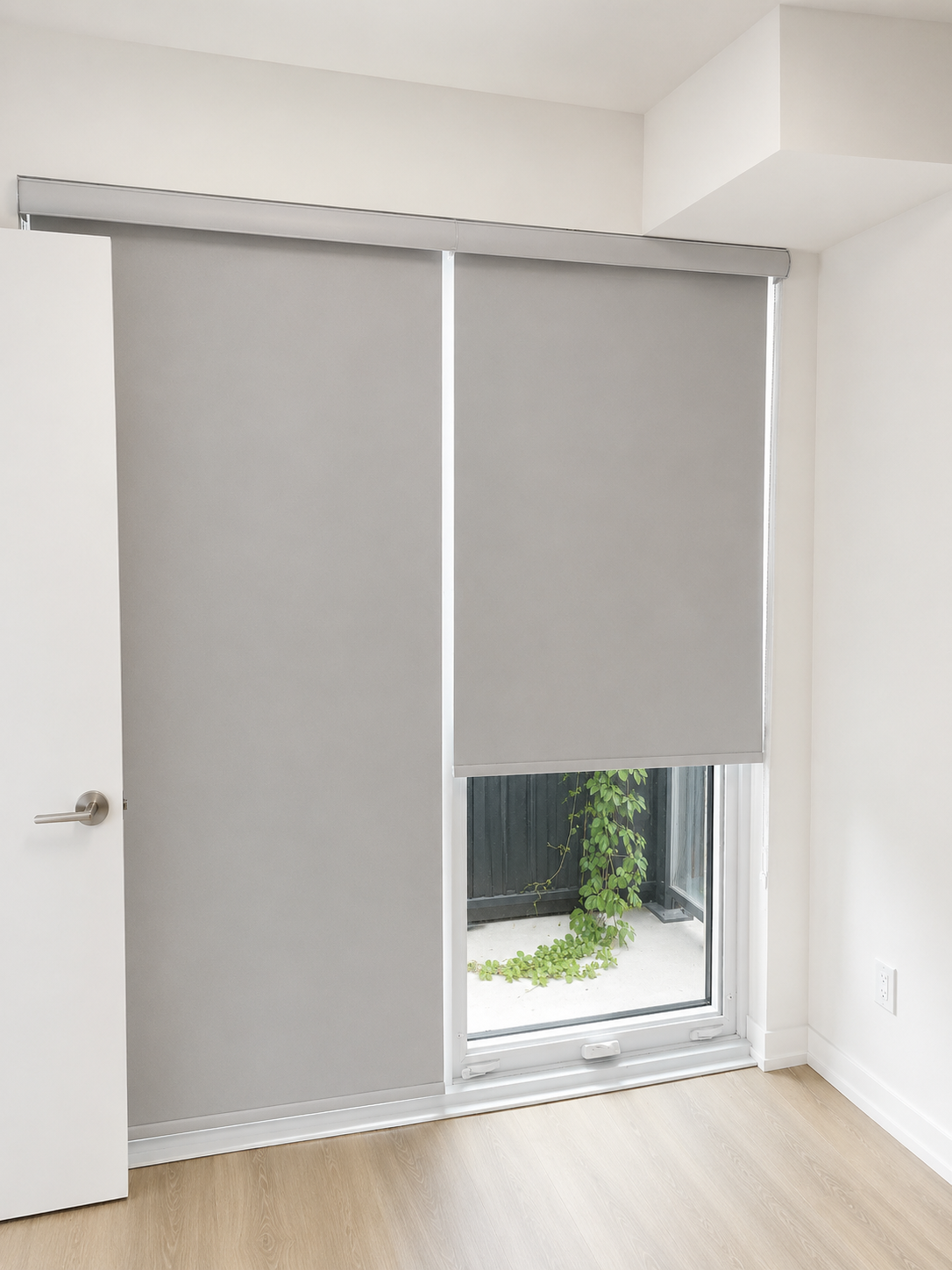 Black Out Blinds in Living room in Burlington by SKJ Home Solutions