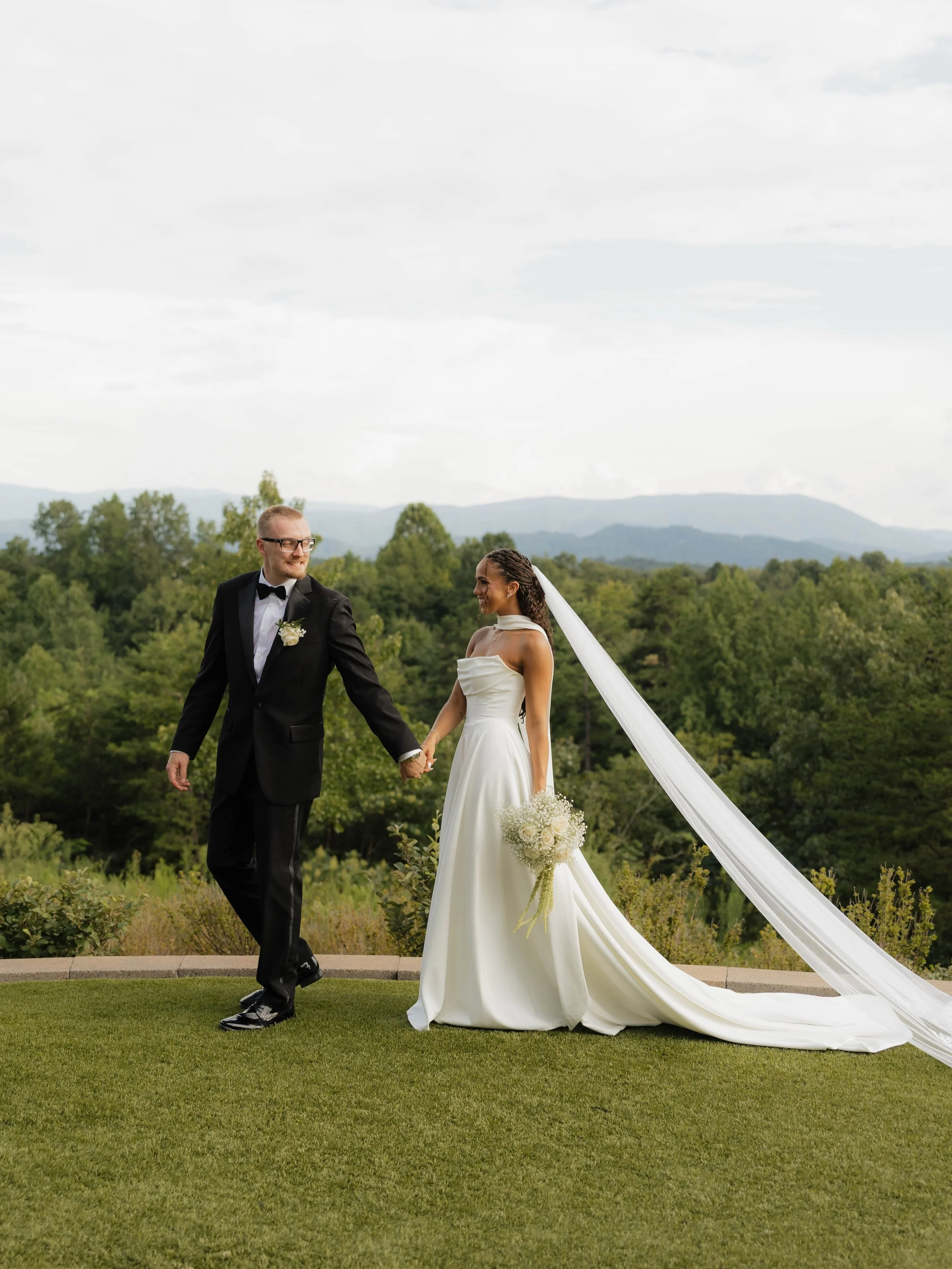 Mr. &amp; Mrs. James🕊️🥂✨☁️
From high school sweethearts to now Newly Wedsss, 7 years of love and counting!!! Every detail from their day came together beautifully! 
.
.
.
Venue: @nicholsheir 
Planner: @m.raeevents 
Photography: @brooklynhopephotos 