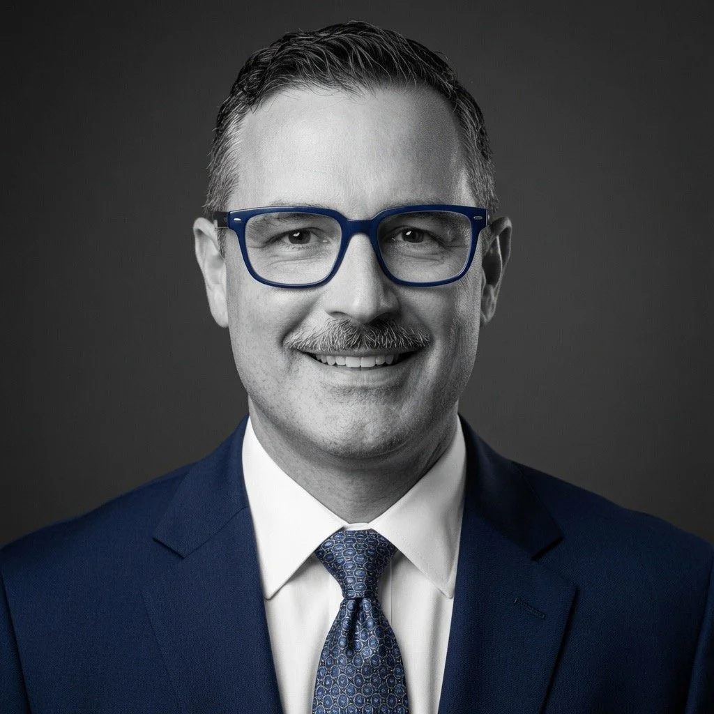Jamie Arber, LPC wearing blue glasses, smiling – Licensed Professional Counselor and Founder of Neurospark Counseling specializing in traumatic brain injury recovery