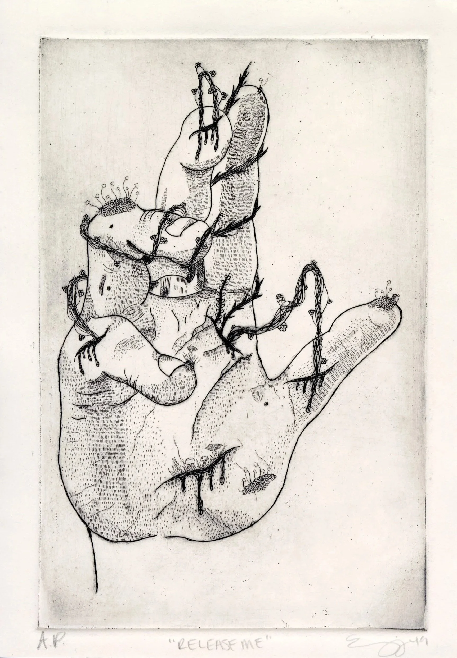 Release Me, Etching, 2019