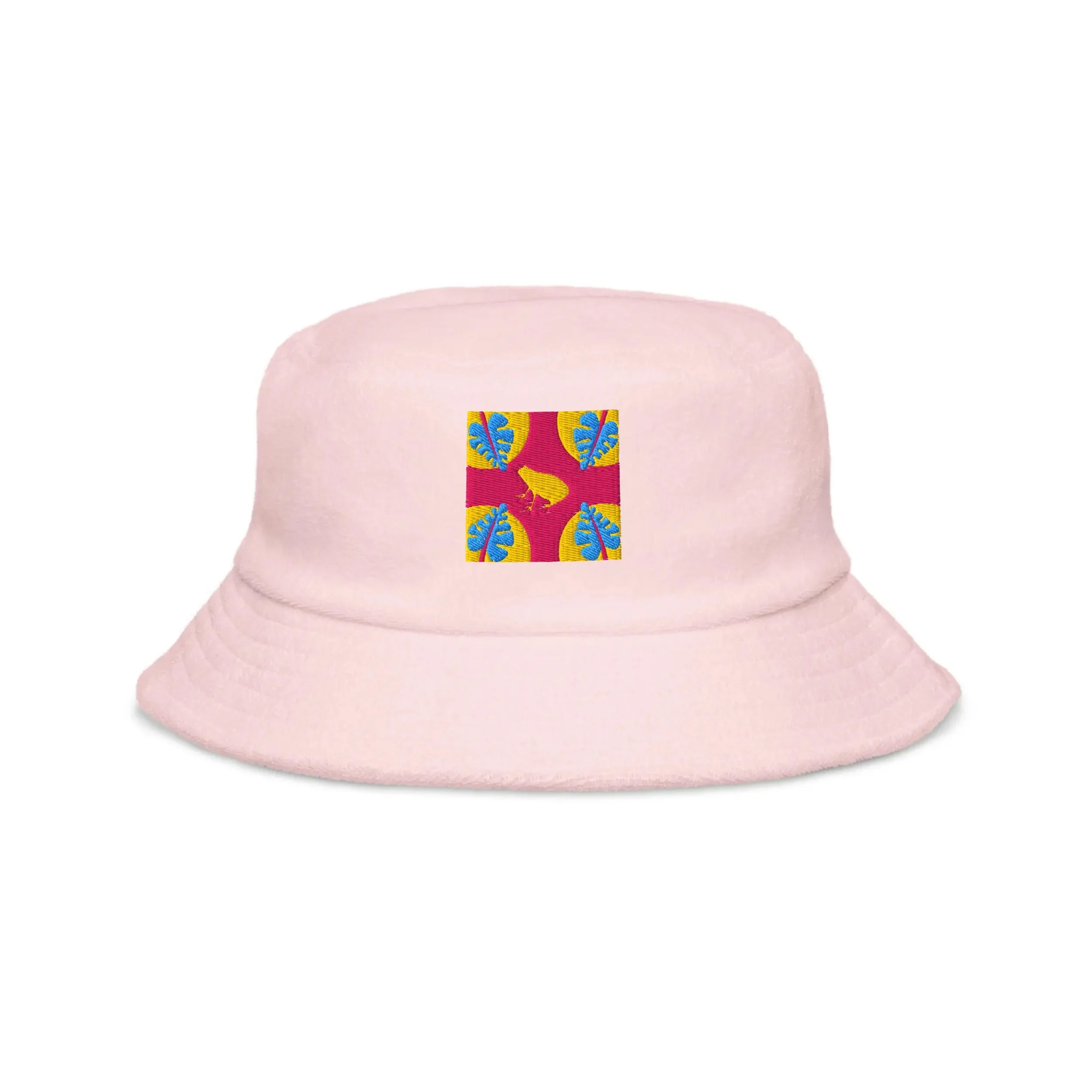 Unstructured Terry Cloth Bucket Hat
