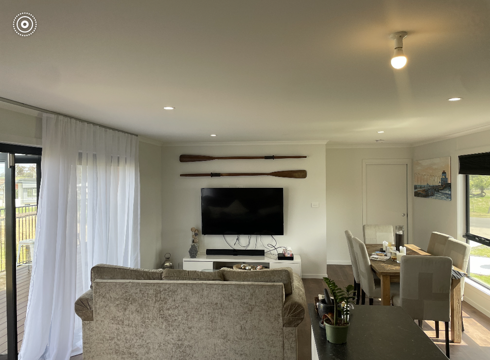 Interior living space at The Beach House Swansea
