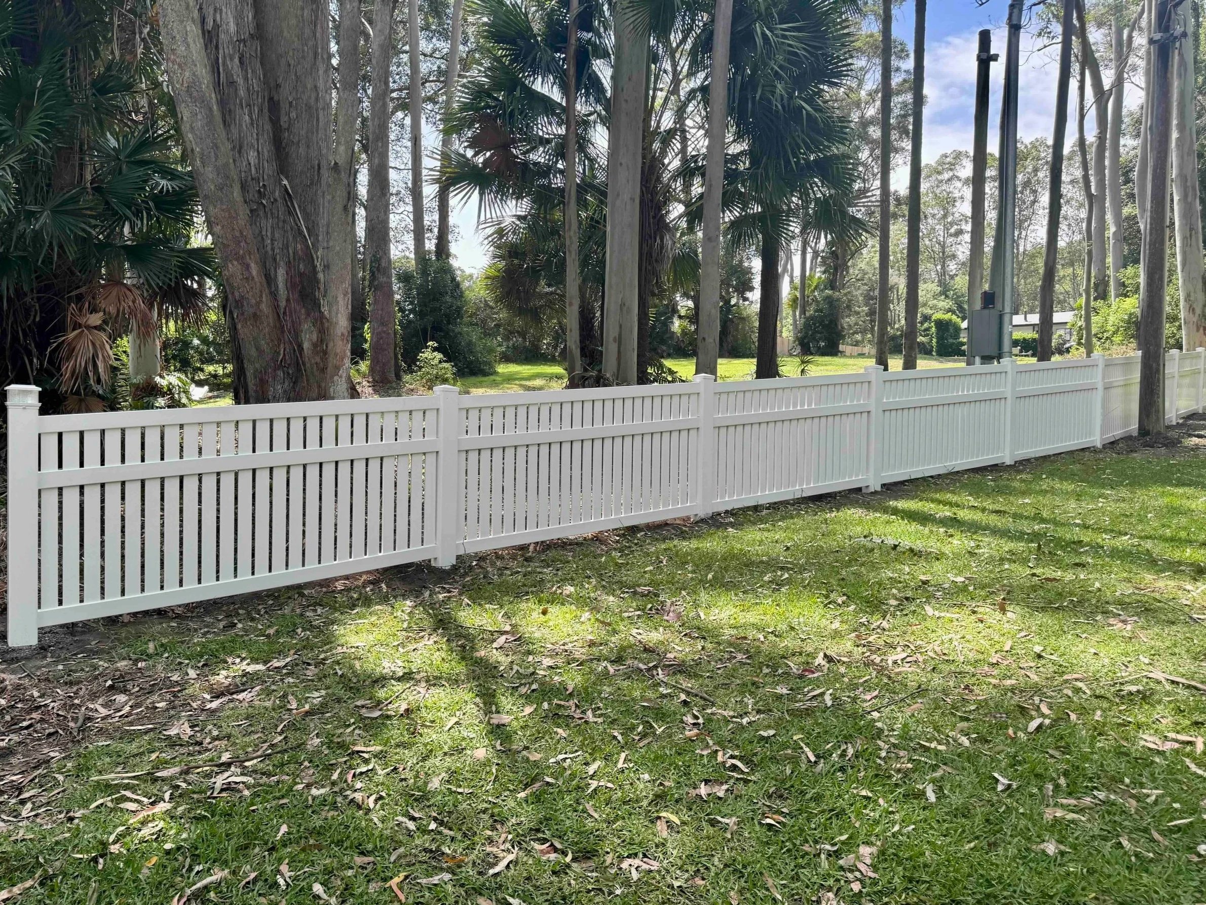 PVC semi privacy