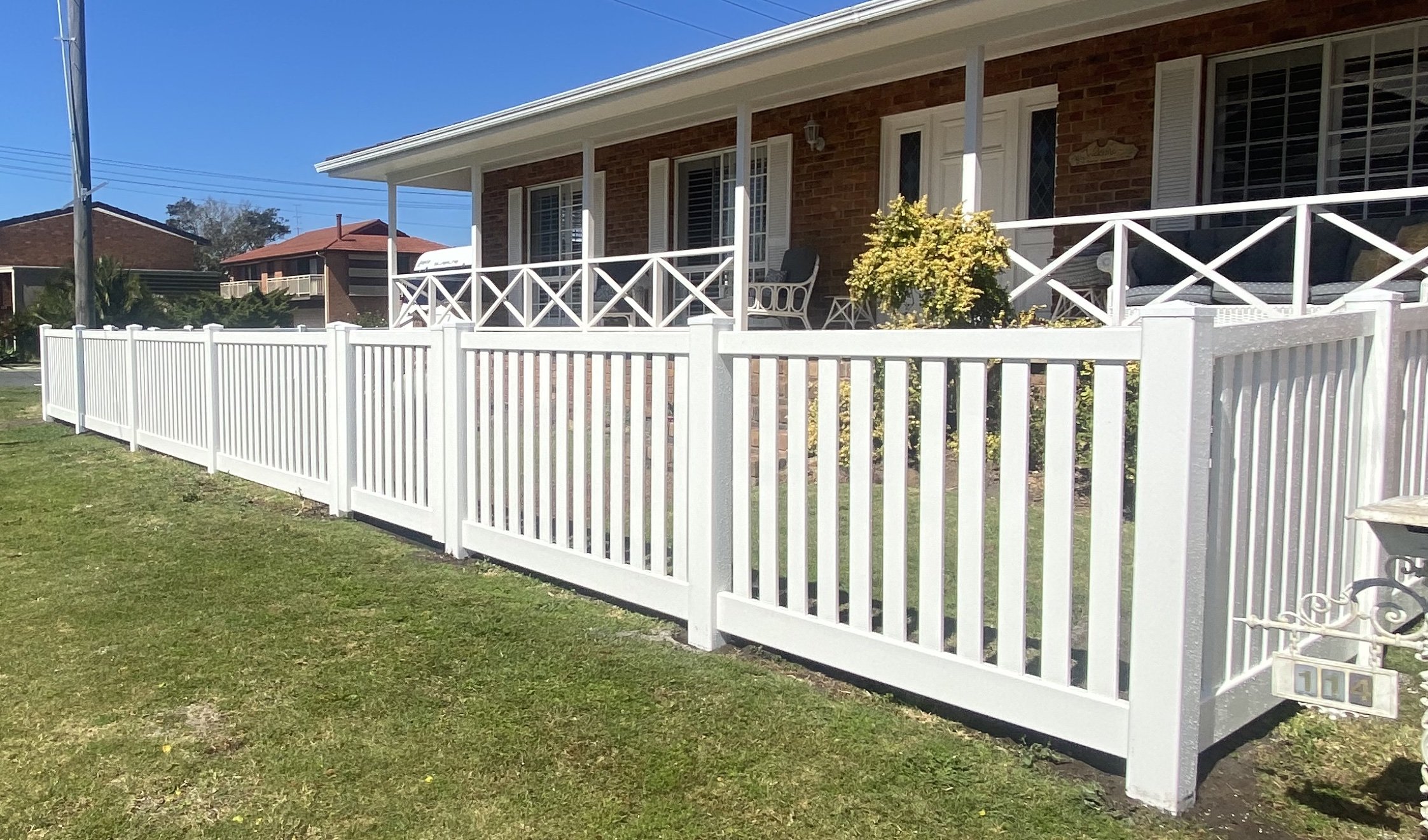 PVC Flat top picket