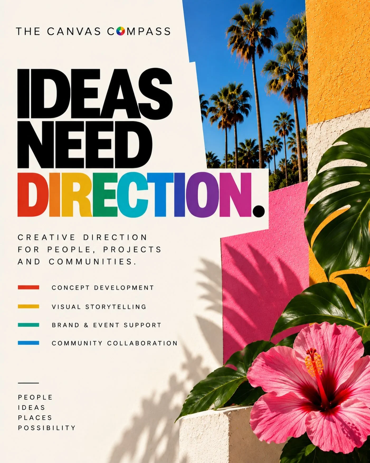 Having the idea is only the beginning. 🌺

Sometimes you know what you want to create, but you need help connecting the pieces. The Canvas Compass helps turn ideas into clear creative direction through concept development, visual storytelling, strate