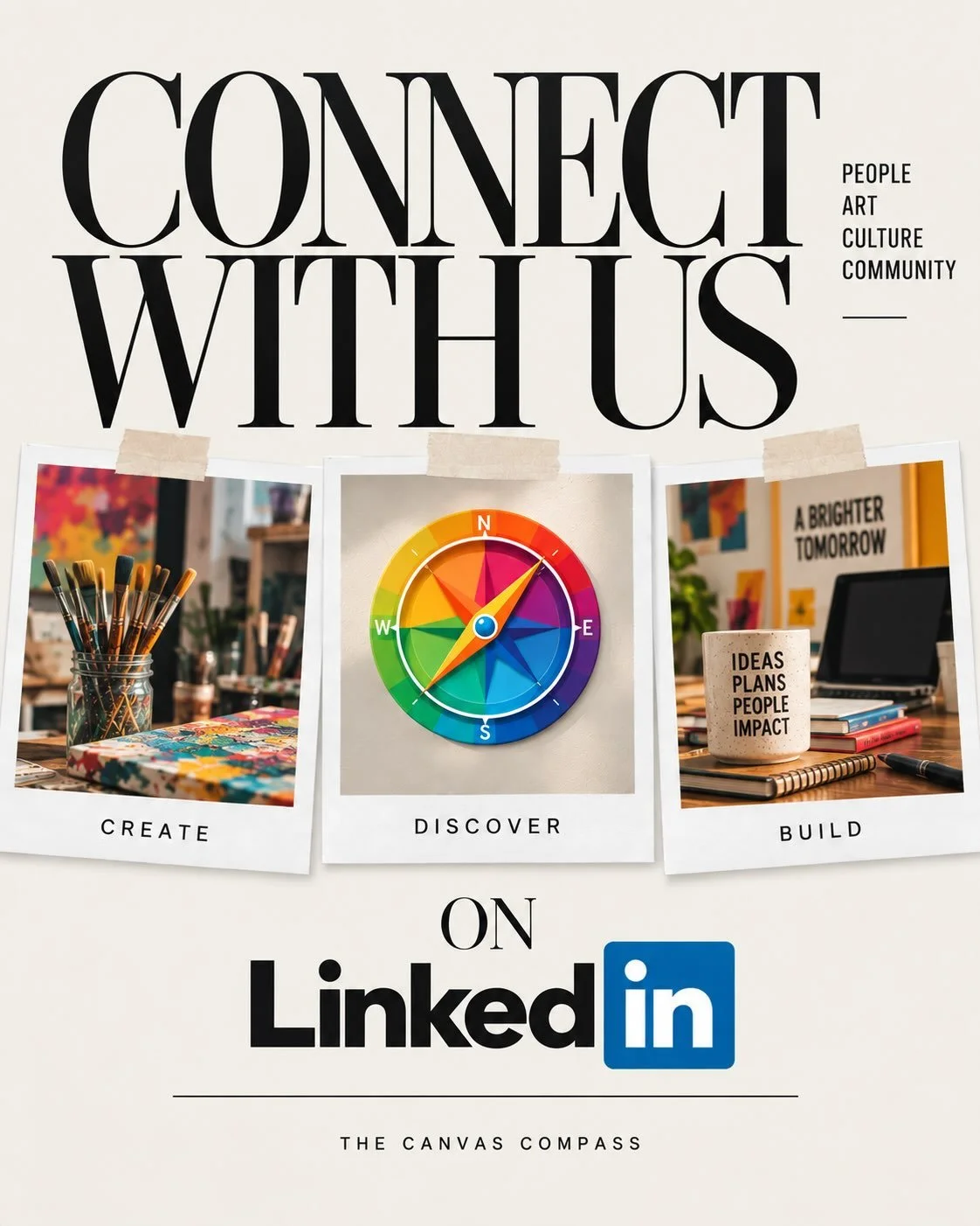 We&rsquo;re growing, creating, and connecting in new spaces. 🧭

The Canvas Compass is now on LinkedIn. Follow along as we share our work, ideas, collaborations, and the journey behind what we&rsquo;re building.